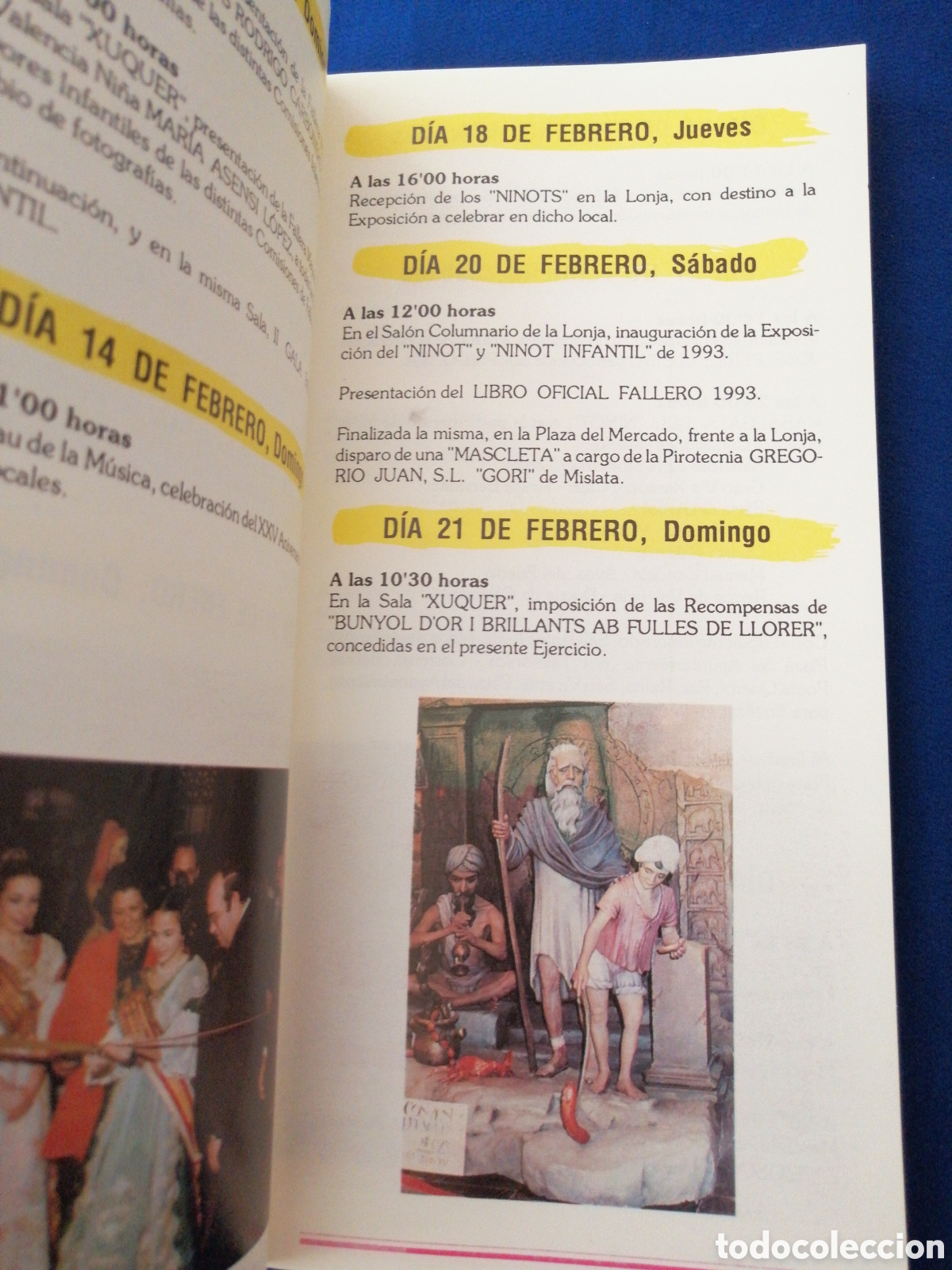 Folletos de turismo: PROGRAMA FALLAS 1993 JUNTA CENTRAL FALLERA - Foto 4
