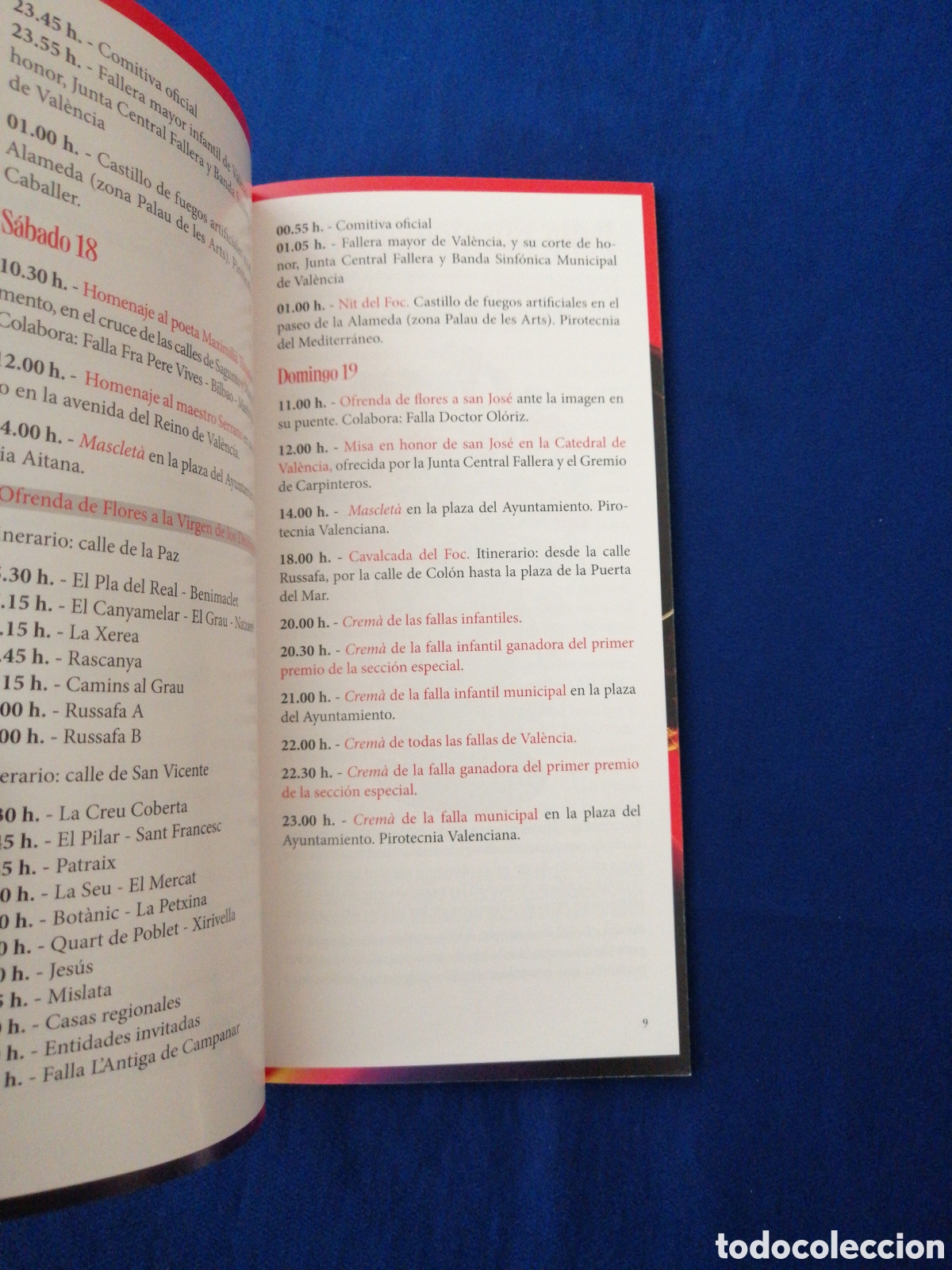 Folletos de turismo: PROGRAMA FALLAS 2003 JUNTA CENTRAL FALLERA -CASTELLANO - Foto 2