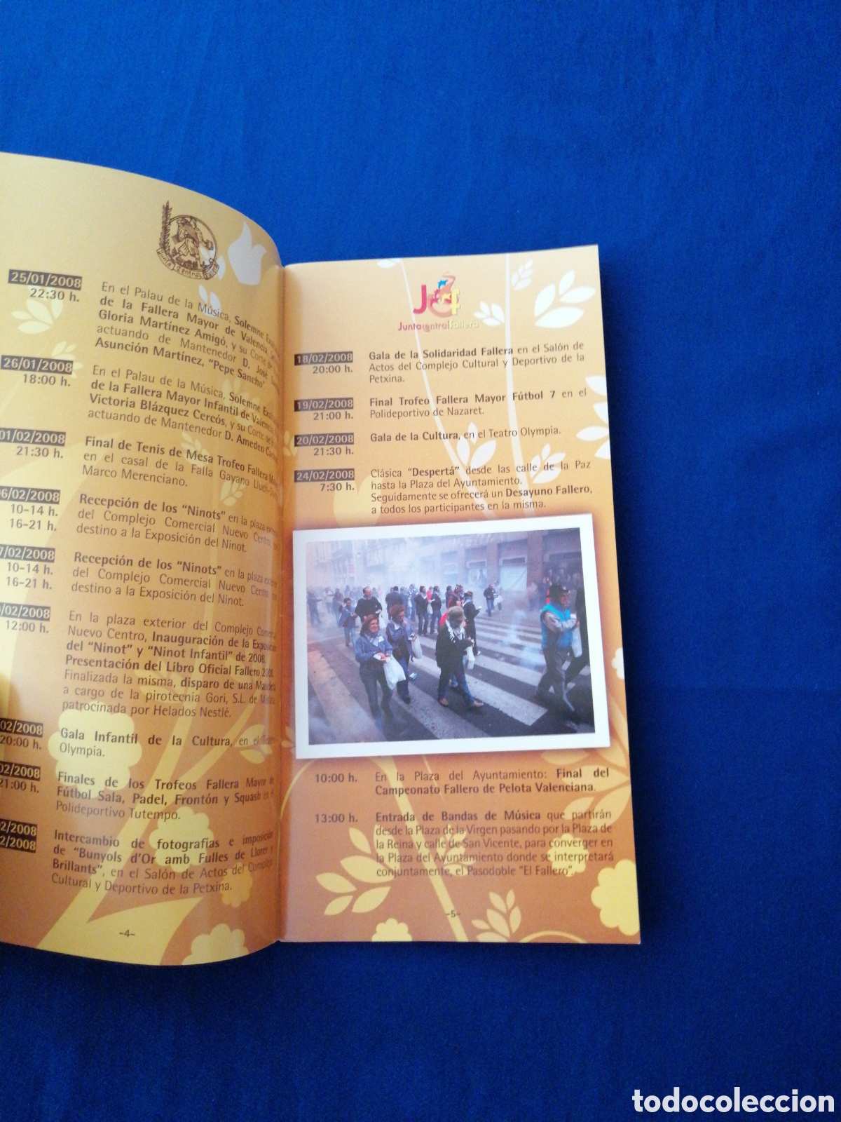 Folletos de turismo: PROGRAMA FALLAS 2008 JUNTA CENTRAL FALLERA -CASTELLANO - Foto 2