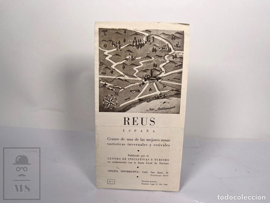 Folletos de turismo: Folleto de Turismo - Reus - Centro de Iniciativas y Turismo - A&ntilde;o 1961