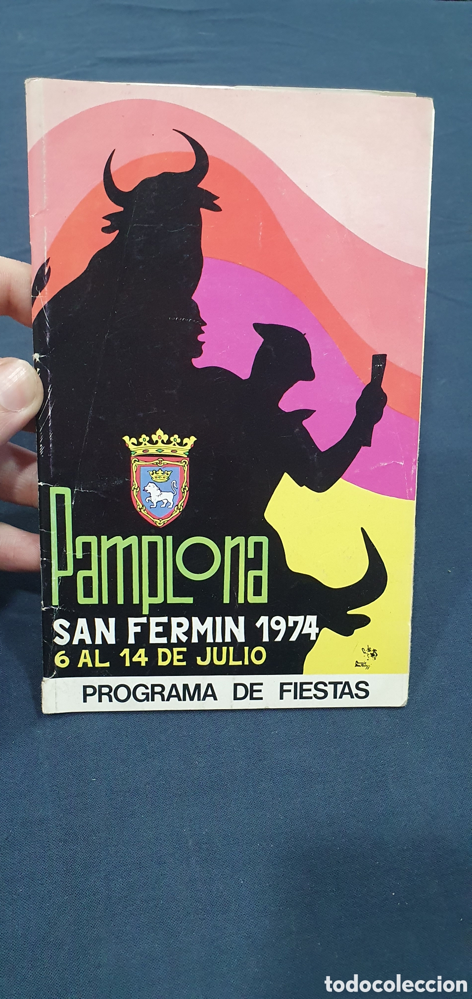 Folhetos de turismo: Programa de Fiestas Pamplona S. Fermin 1974. (L133)