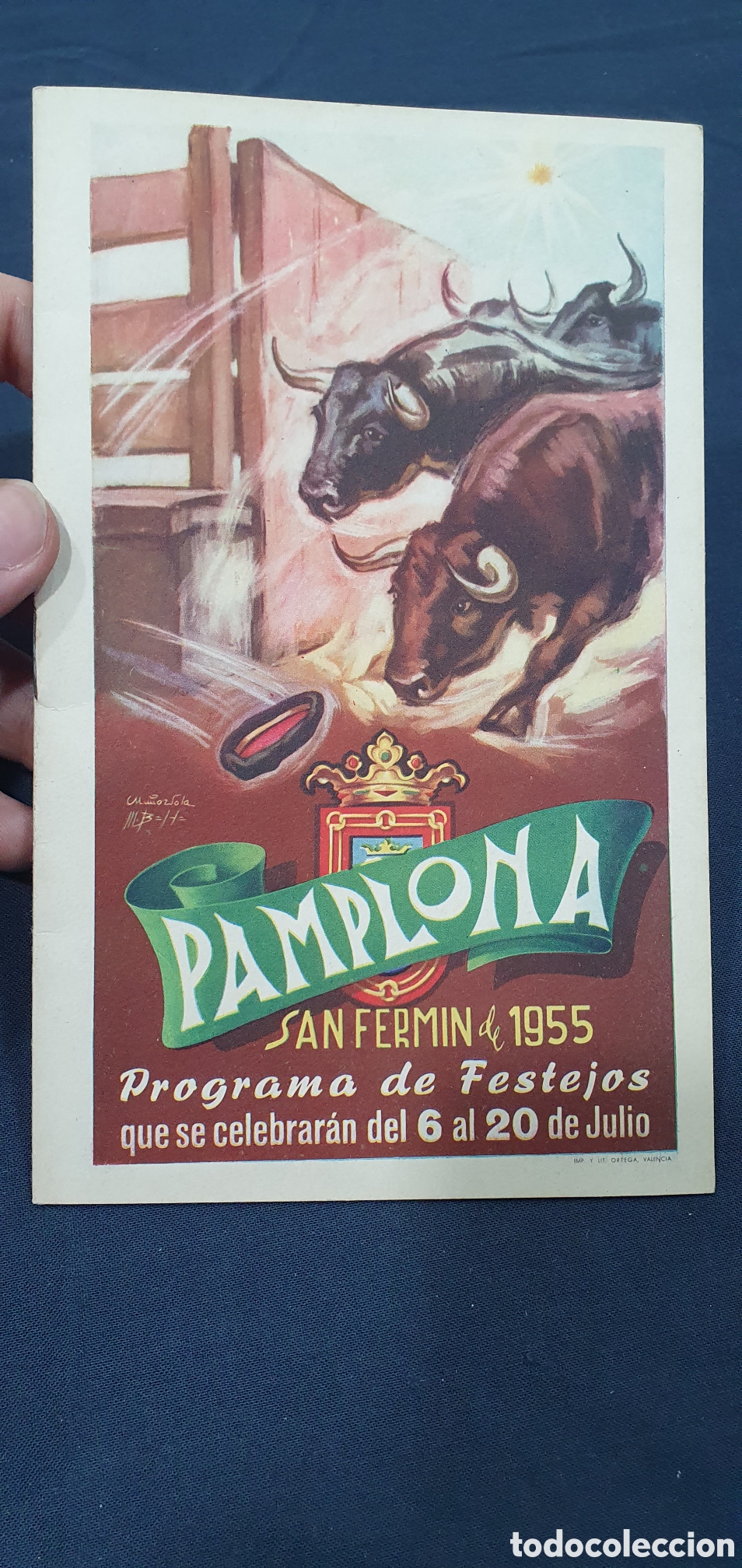Folletos de turismo: Programa de Fiestas Pamplona S. Fermin 1955. (L133)