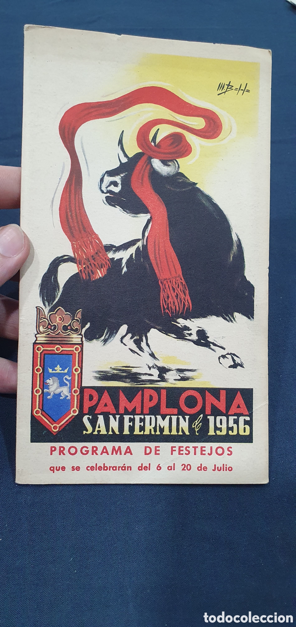 Folletos de turismo: Programa de Fiestas Pamplona S. Fermin 1956. (L133)