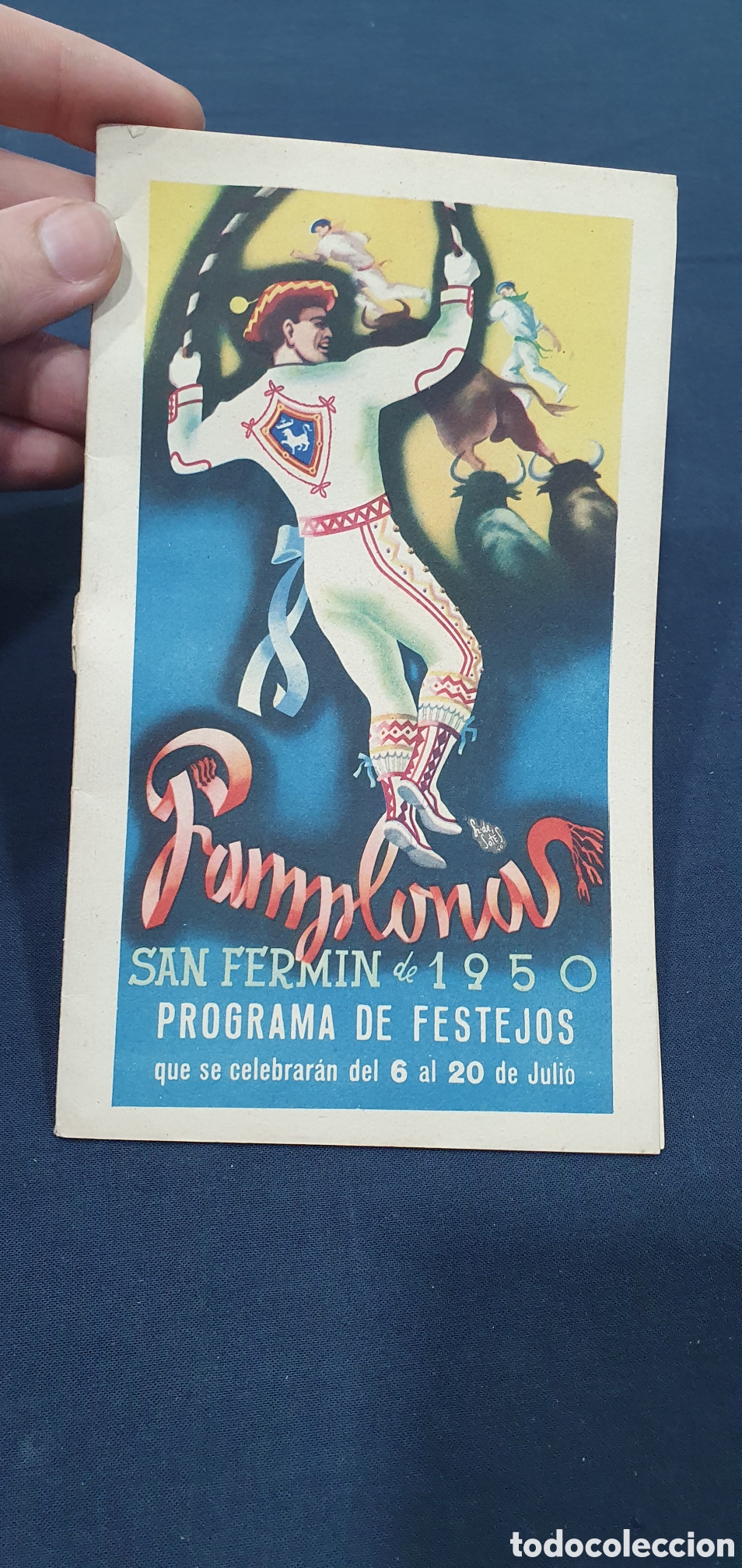 Brochures de tourisme: Programa de Fiestas Pamplona S. Fermin 1950. (L133)