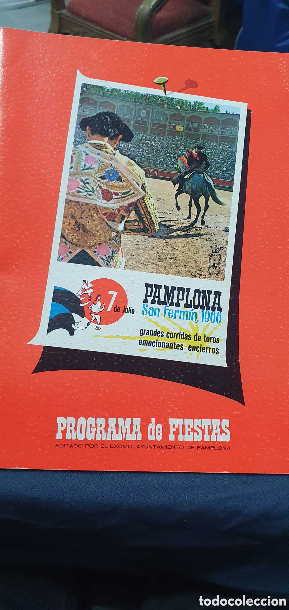Brochures de tourisme: Programa de Fiestas Pamplona S. Fermin 1966. (L133)