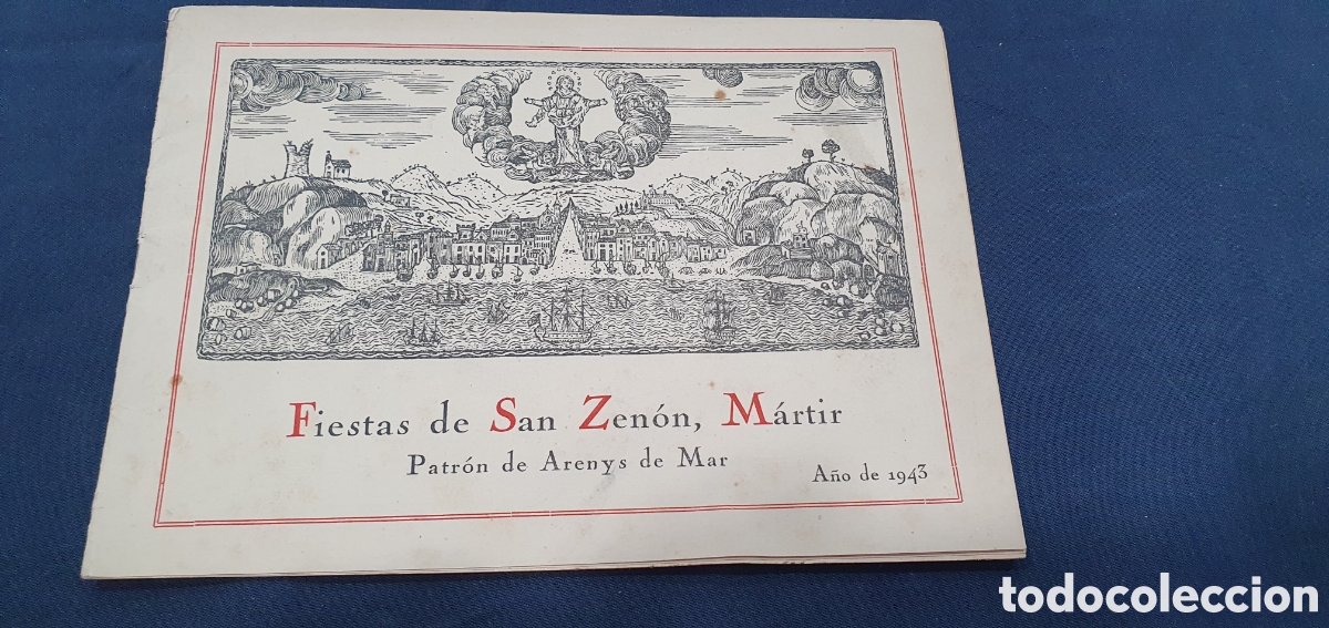 Foglietti di turismo: Programa fiestas de S. Zen&oacute;n M&aacute;rtir. Arenys de Mar. 1943. (L133)