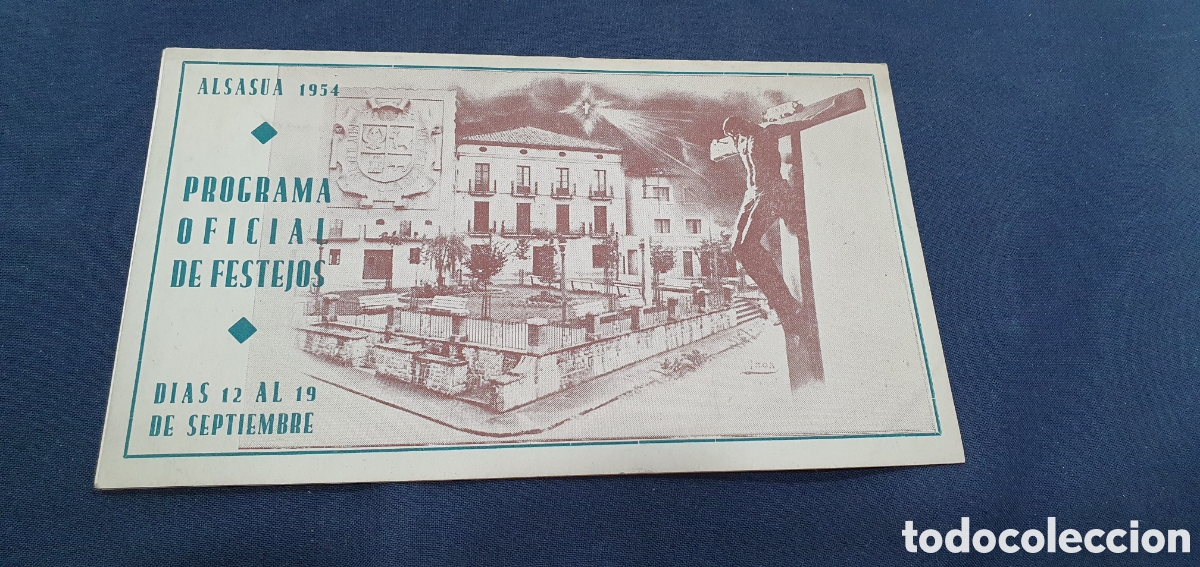 Foglietti di turismo: Programa de Fiestas de Alsasua 1954. (L133)