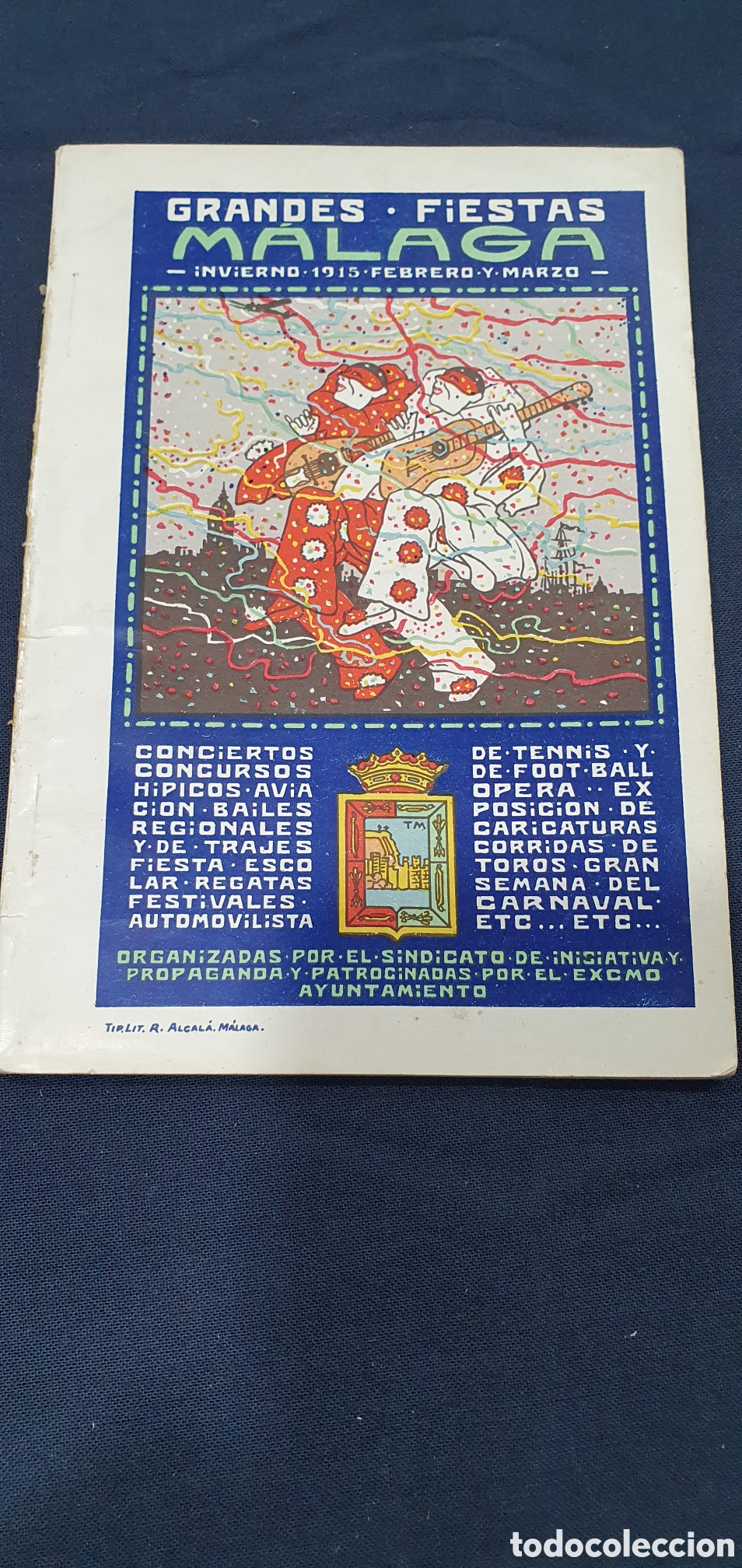 Foglietti di turismo: Programa de Fiestas de M&aacute;laga 1915. (L133)