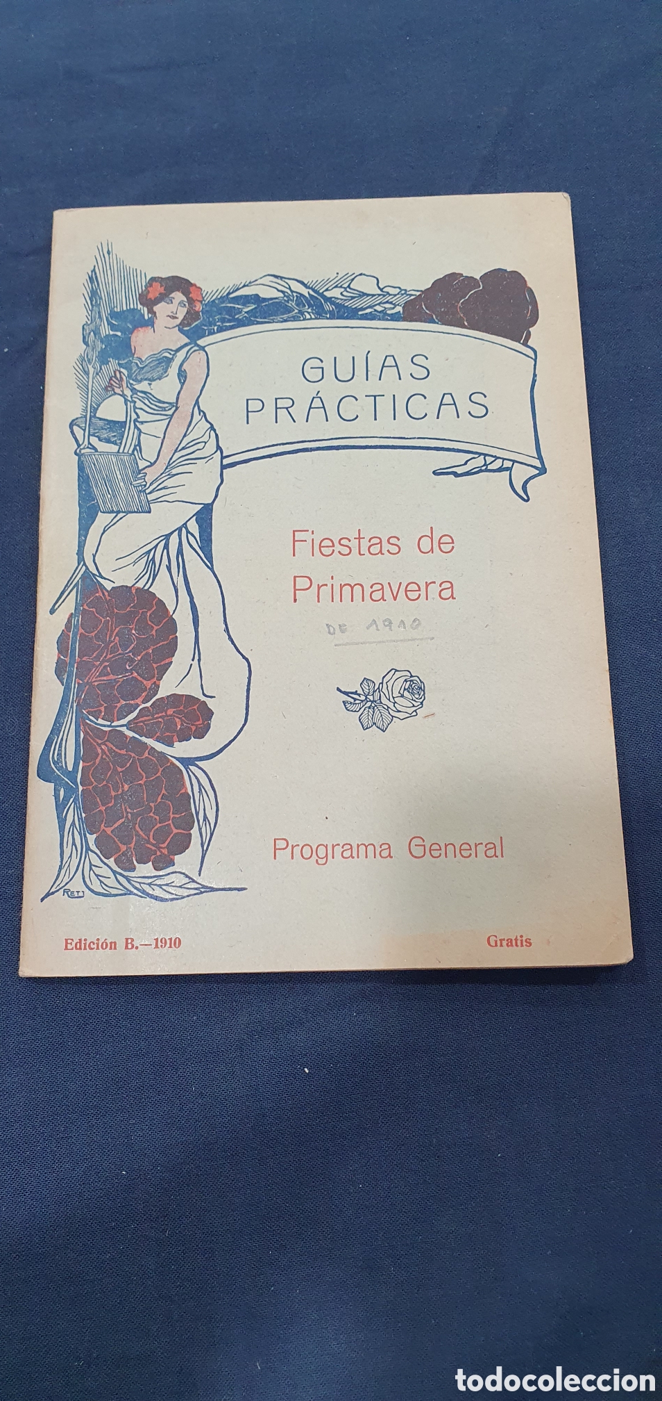 Foglietti di turismo: Programa de Fiestas de Barcelona 1910. (L133)