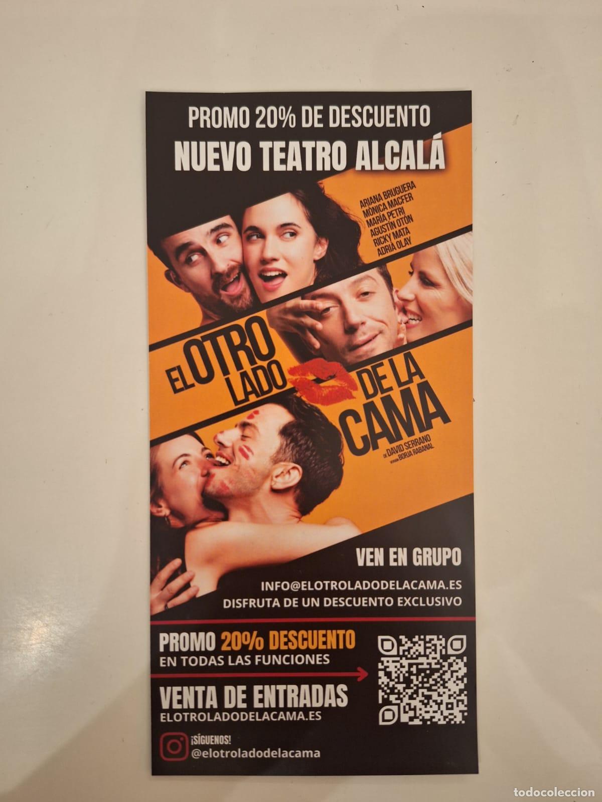 Folletos de turismo: Hoja volandera &laquo;El otro lado de la cama&raquo; / &laquo;&iquest;Quieres pecar conmigo?&raquo; Nuevo Teatro Alcal&aacute; Madrid