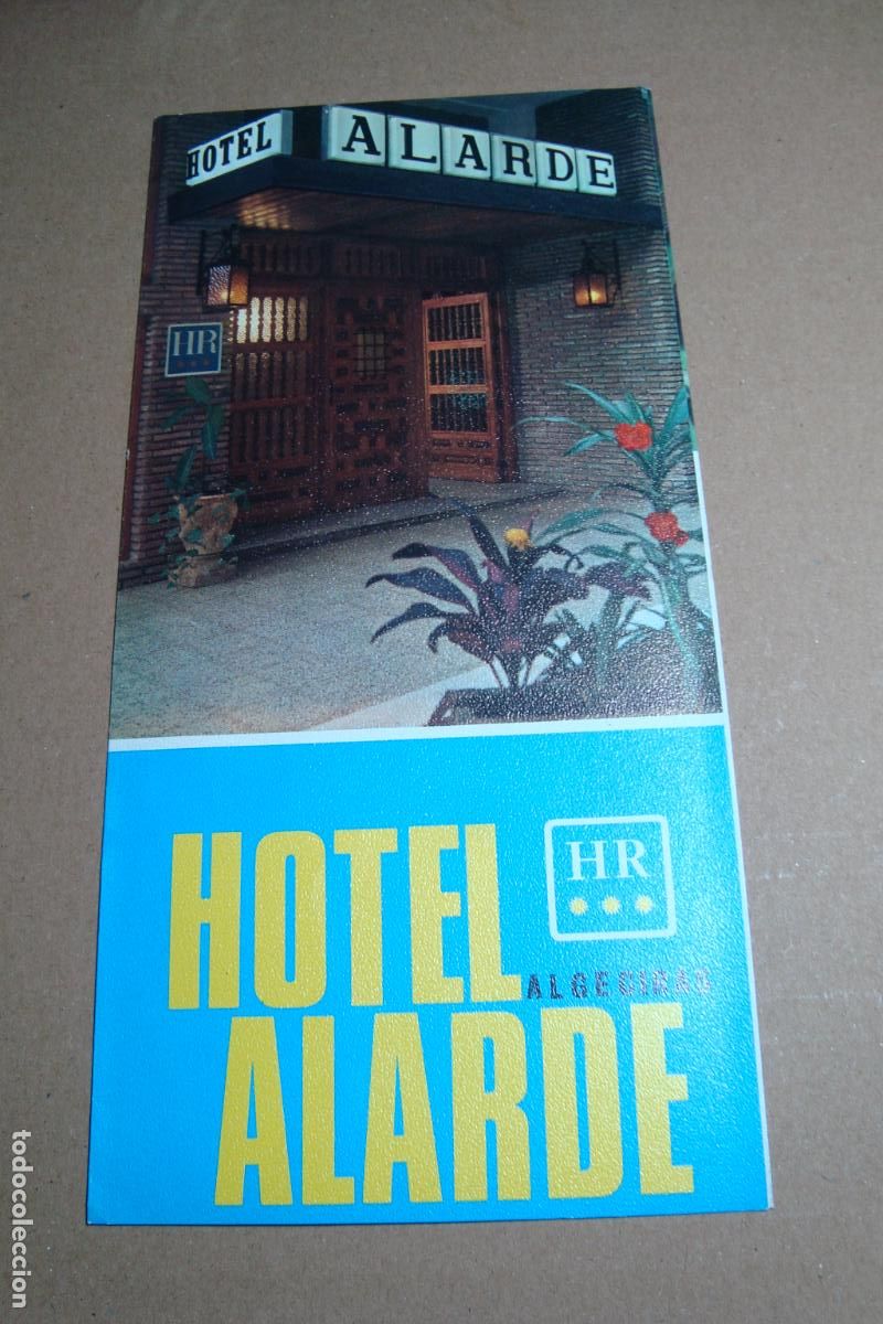 Folletos de turismo: ANTIGUO FOLLETO TURISMO HOTEL ALARDE ALGECIRAS 1971