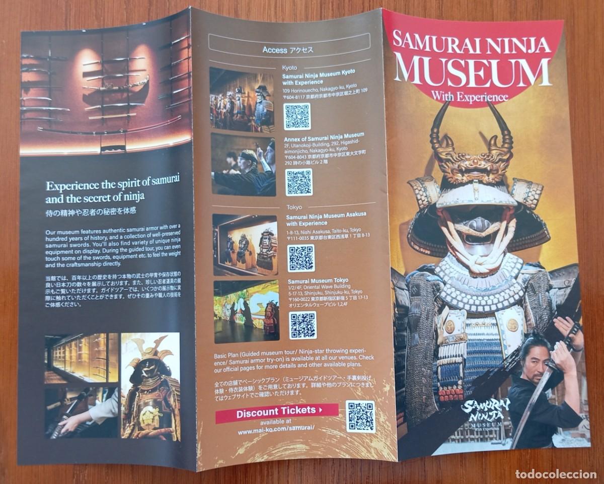 Folletos de turismo: Folleto desplegable Museo Samur&aacute;i Ninja Tokio JAP&Oacute;N.
