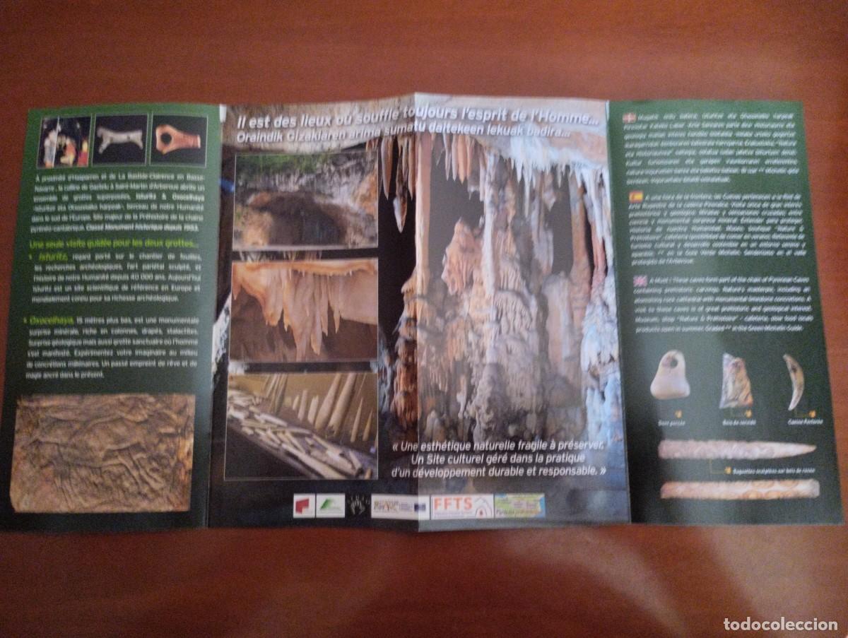 Folletos de turismo: Folleto grottes Isturitz Oxocelhaya - Foto 2