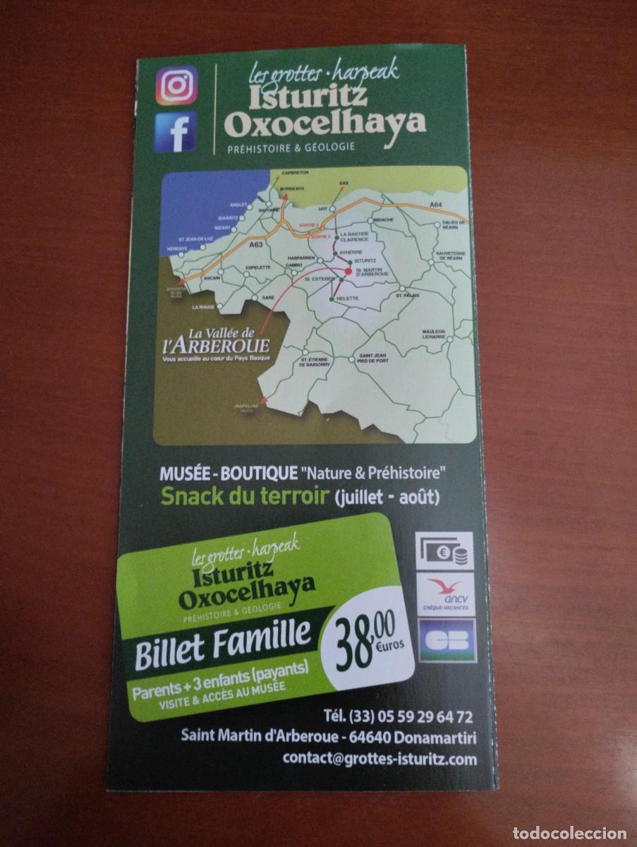 Folletos de turismo: Folleto grottes Isturitz Oxocelhaya - Foto 3