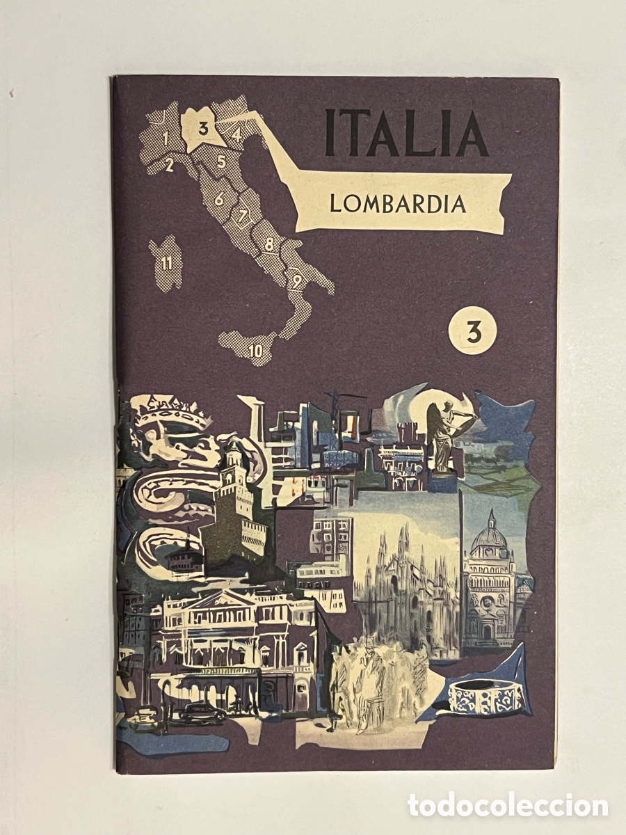 Folhetos de turismo: FOLLETO DE TURISMO DE ITALIA, LOMBARD&Iacute;A , No.3, Ediciones EMI (h.1973) env&iacute;o certificado 6&euro;