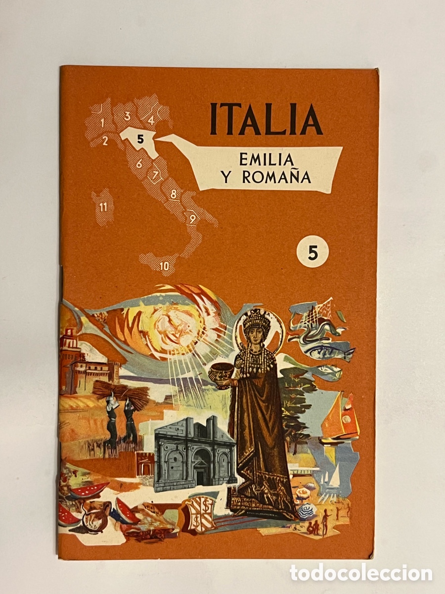 Folhetos de turismo: FOLLETO DE TURISMO DE ITALIA, EMILIA Y ROMA&Ntilde;A , No.5, Ediciones EMI (h.1973)