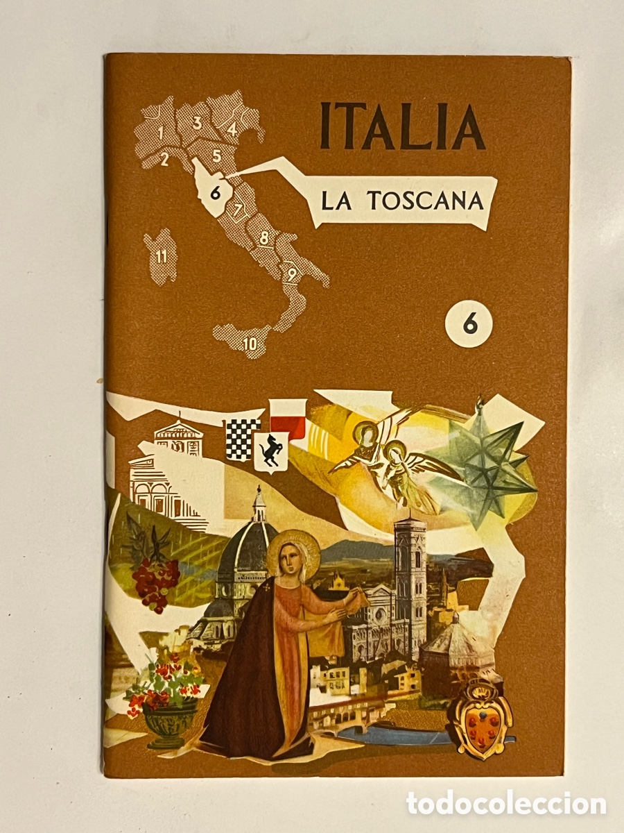 Folletos de turismo: FOLLETO DE TURISMO DE ITALIA, LA TOSCANA. No.6, Ediciones EMI (h.1973) env&iacute;o certificado 6&euro;