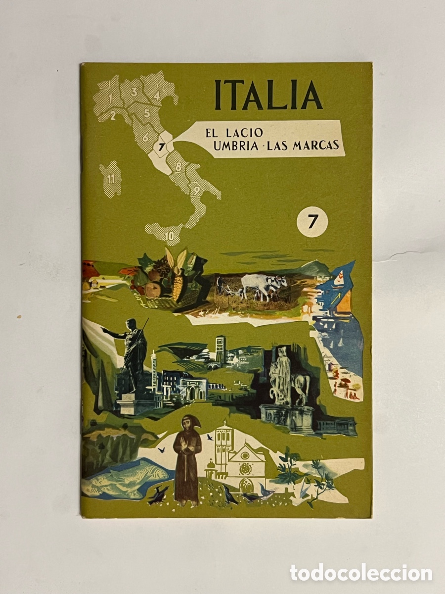 Folletos de turismo: FOLLETO DE TURISMO DE ITALIA, EL LACIO UMBRIA &bull; LAS MARCAS No.7, Ediciones EMI