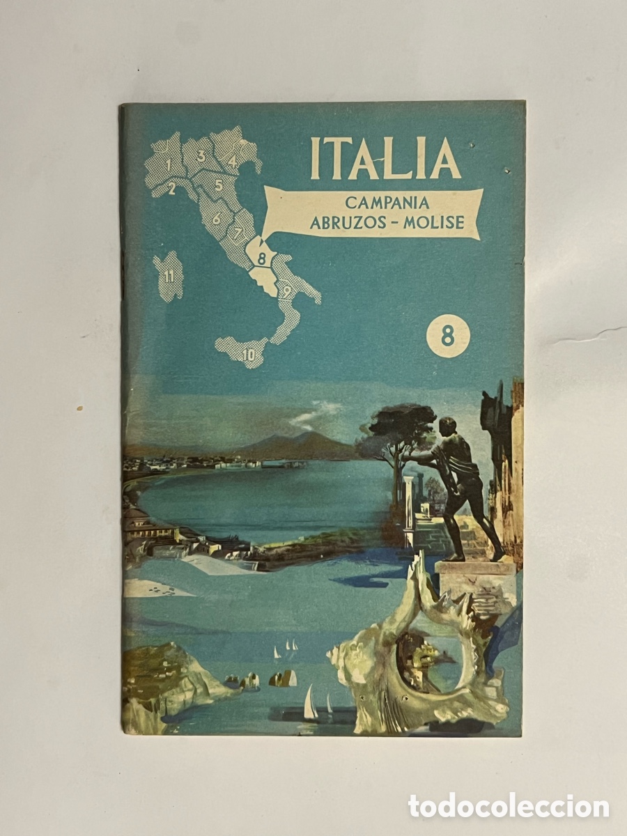 Folletos de turismo: FOLLETO DE TURISMO DE ITALIA, CAMPANIA ABRUZOS - MOLISE No.8, Ediciones EMI (a.1973)