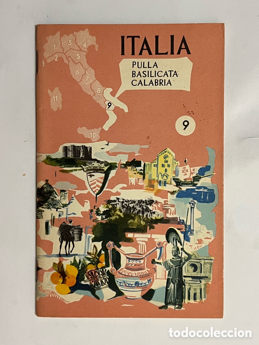 Folletos de turismo: FOLLETO DE TURISMO DE ITALIA, PULLA BASILICATA, CALABRIA, No.7, Ediciones EMI (a.1973)