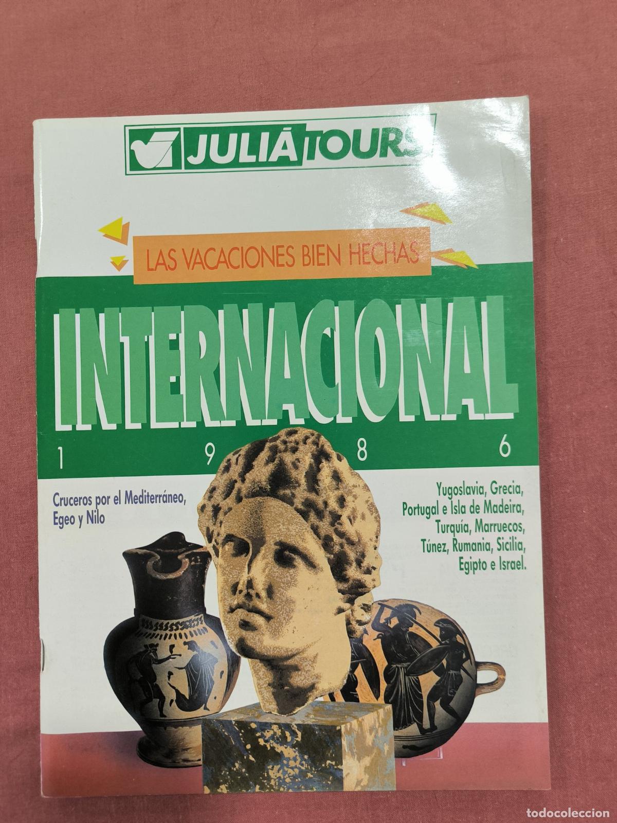 Folletos de turismo: Cat&aacute;logo Julia Tours Internacional 1986 &ndash; Yugoslavia Viajes Coleccionismo