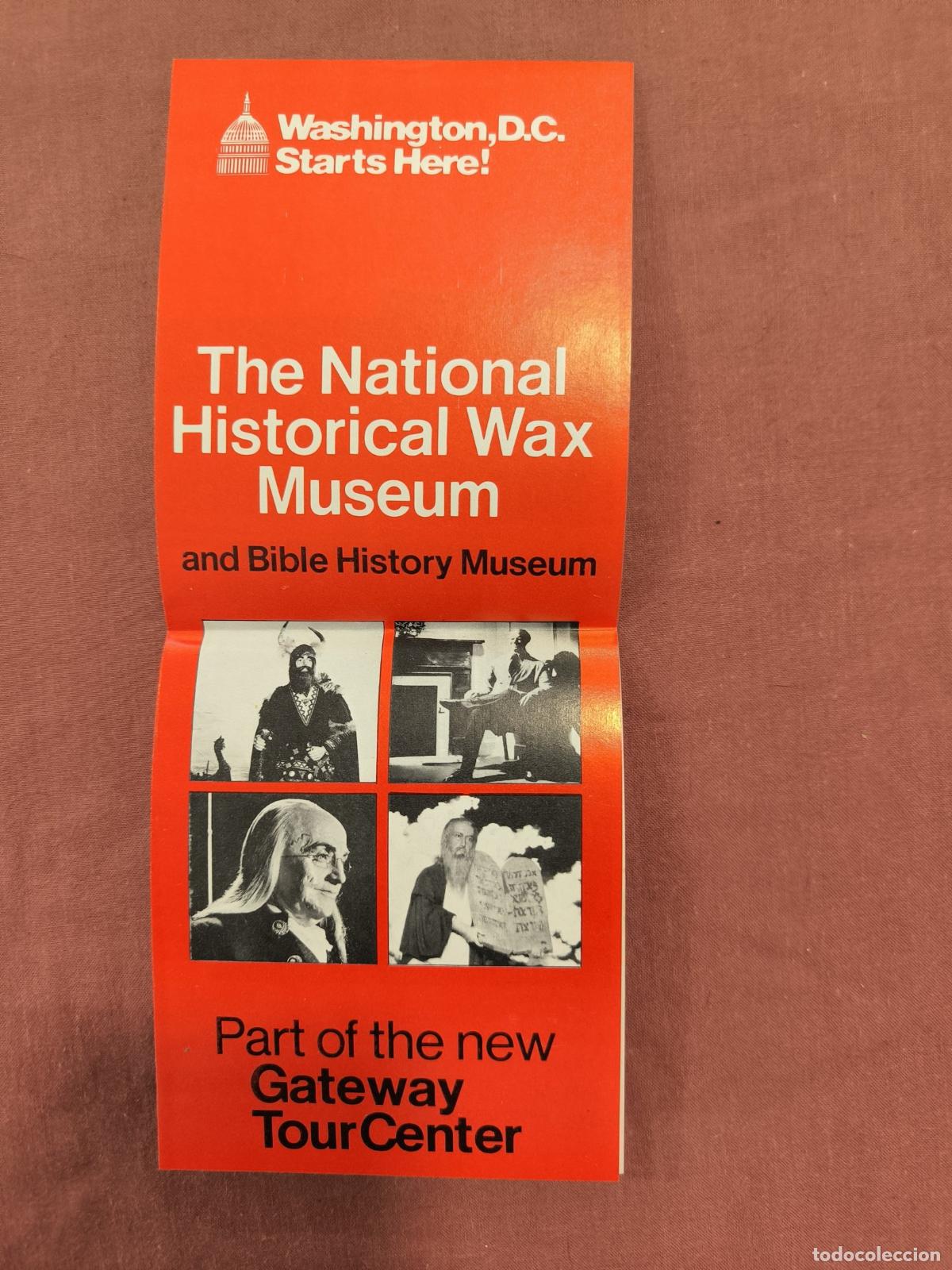 Folletos de turismo: Folleto National Historical Wax Museum Washington DC &ndash; Museo Viajes Coleccionismo
