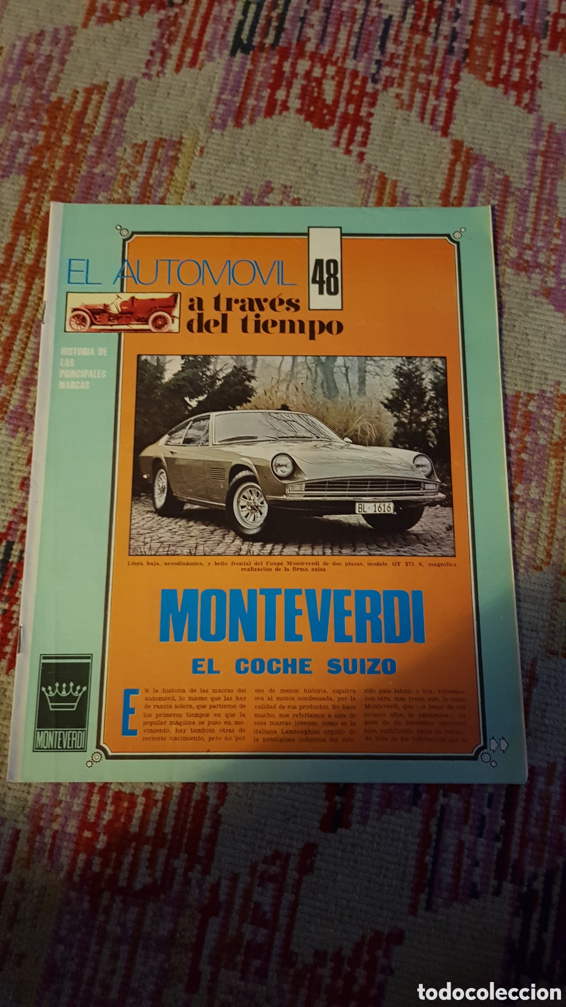 Folletos de turismo: Autom&oacute;viles Monteverdi