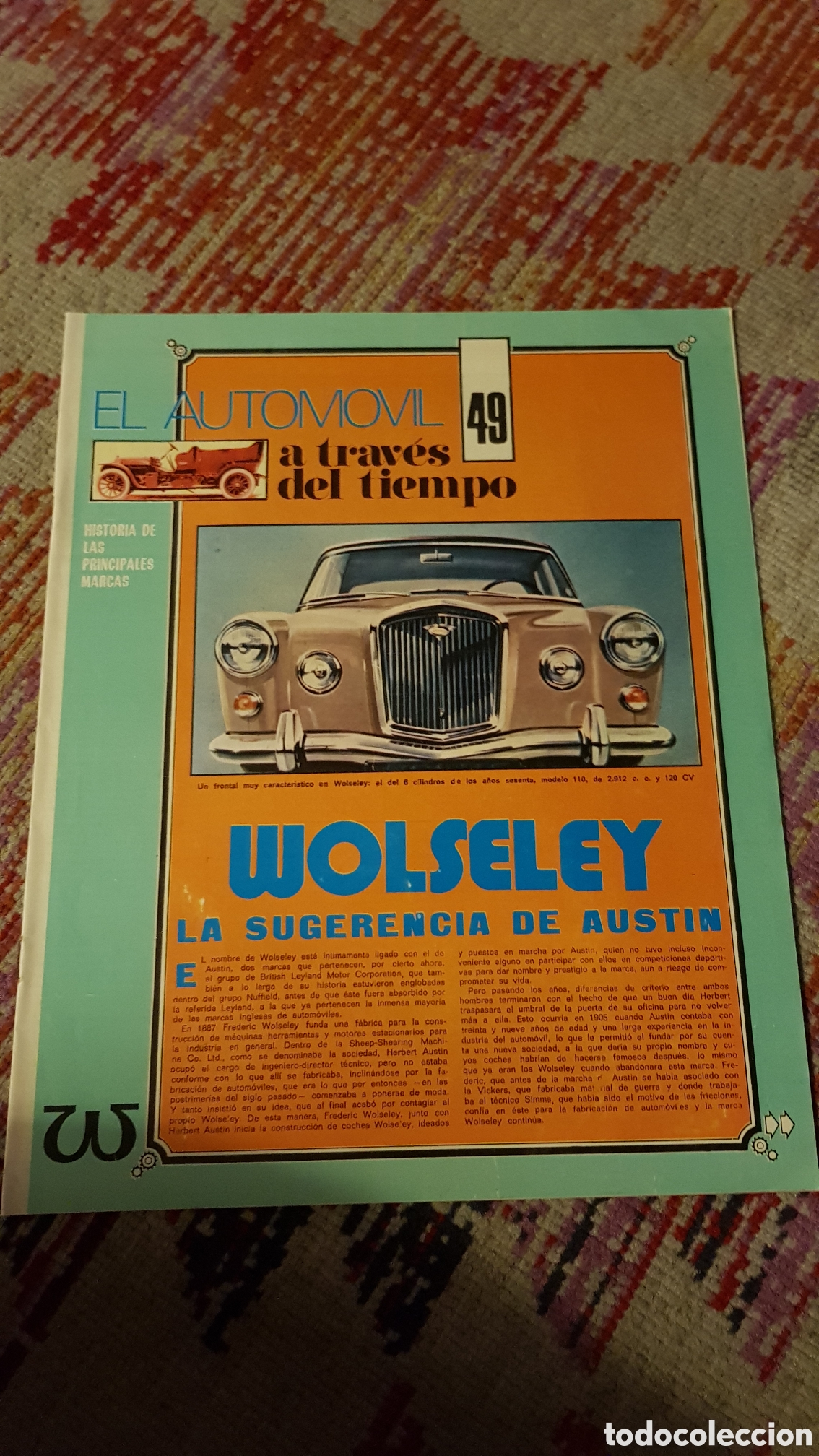 Folletos de turismo: Documentaci&oacute;n Wolseley