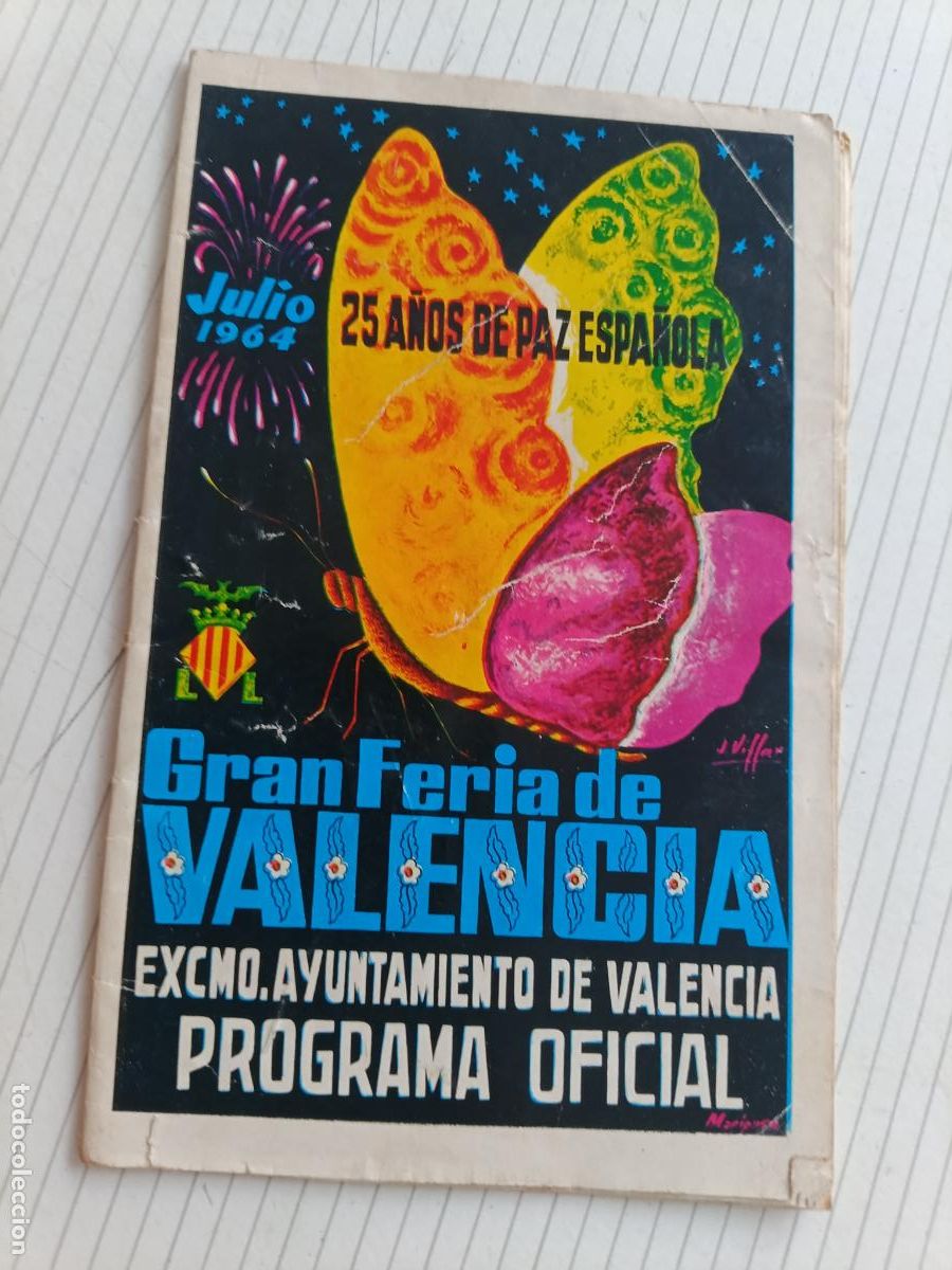Folletos de turismo: PROGAMA OFICIAL GRAN FERIA DE VALENCIA 1964