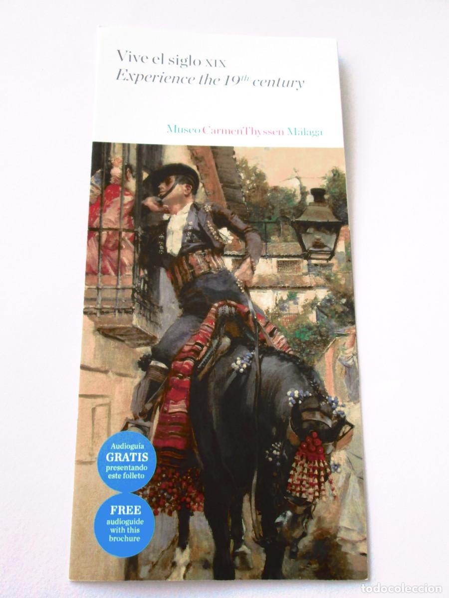 Folletos de turismo: FOLLETO TURISMO - MUSEO CARMEN THYSSEN MALAGA - EXPERIENCIA THE 19th CENTURY