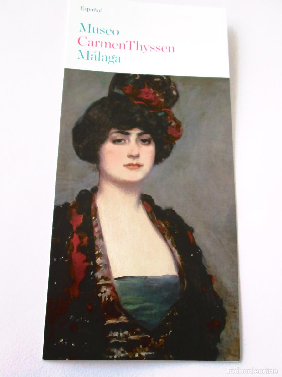 Folletos de turismo: FOLLETO EXPOSICION- MUSEO CARMEN THYSSEN MALAGA