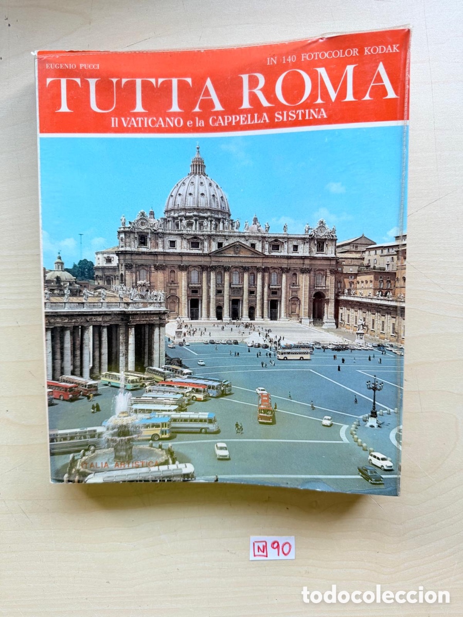 Folletos de turismo: Libro tutta roma in 140 fotocolor kodak