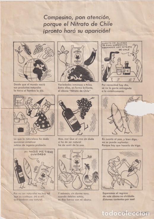 Folletos de turismo: Publicidad de Nitrato de Chile. Hoja