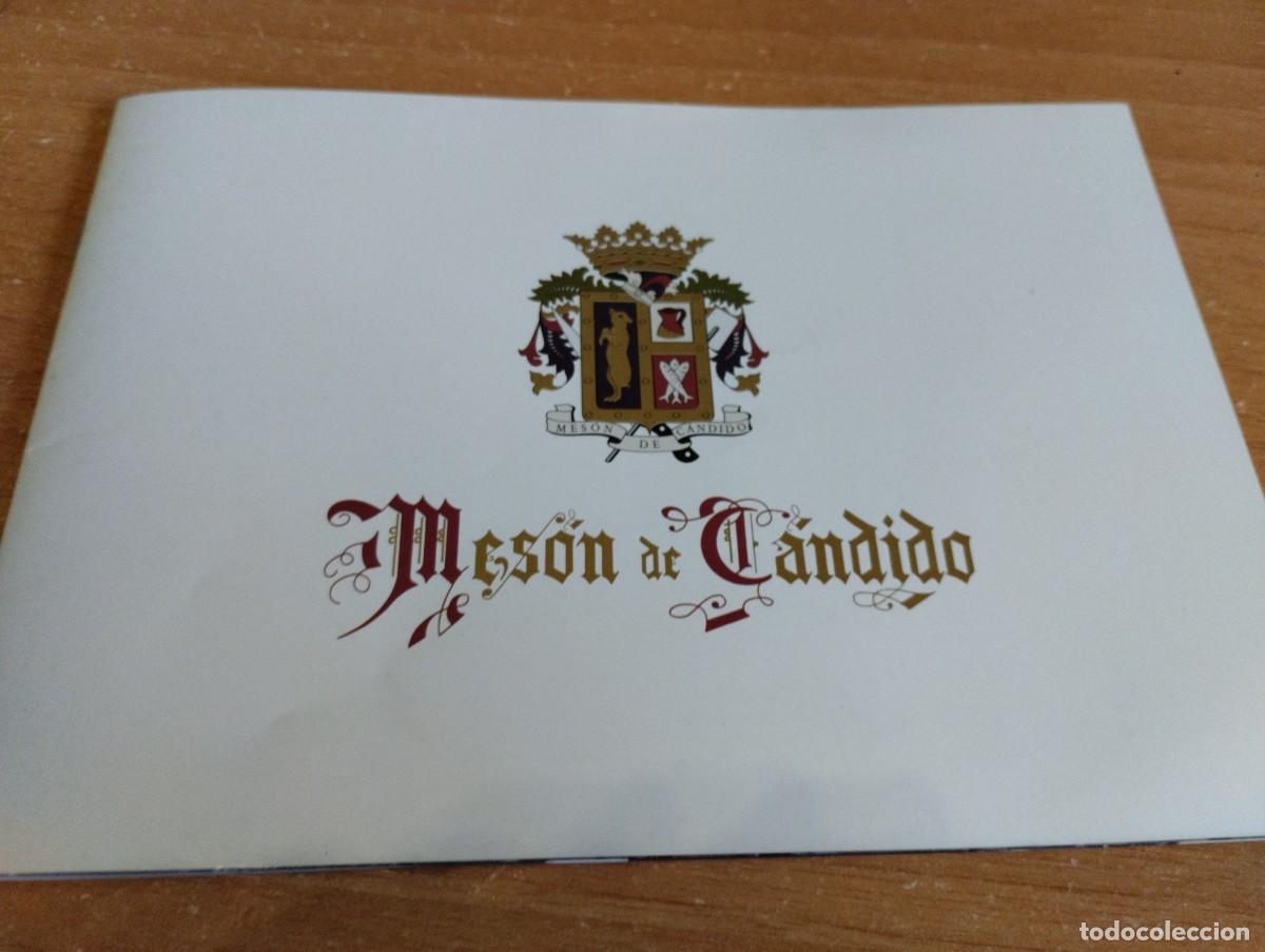 Folletos de turismo: Folleto Mes&oacute;n de Candido