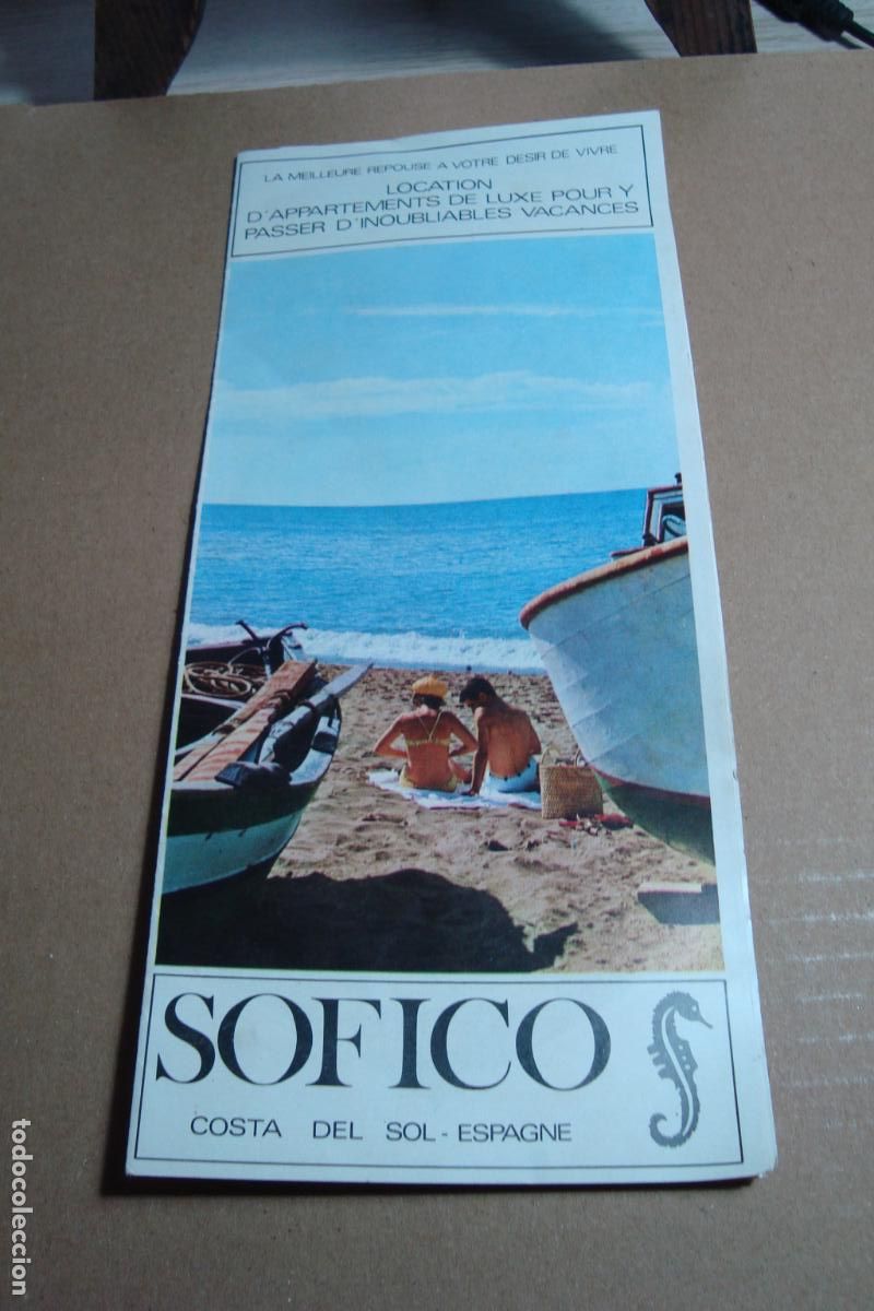 Folletos de turismo: ANTIGUO FOLLETO APARTAMENTOS SOFICO COSTA DEL SOL MALAGA 1967. TEXTO EN FRANCES