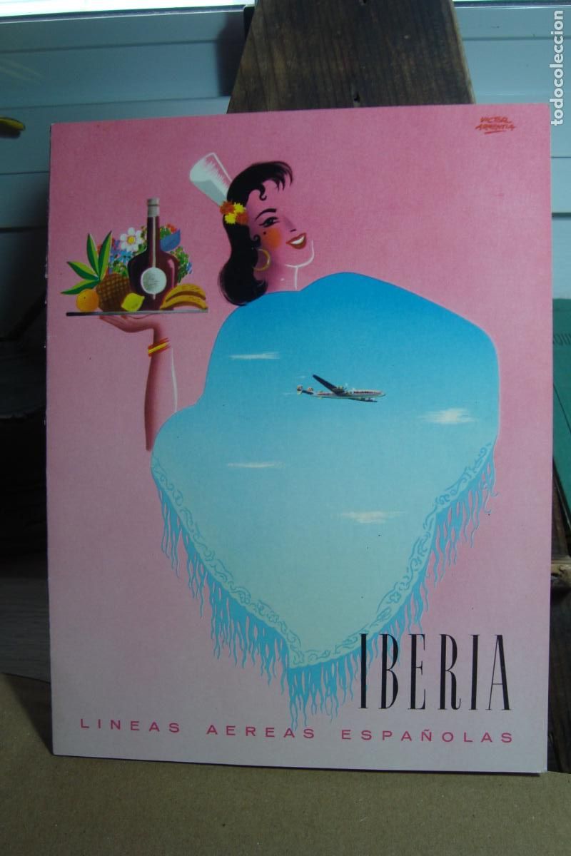 Folletos de turismo: IBERIA LINEAS AEREAS ESPA&Ntilde;OLAS GINEBRA- BARCELONA 1956. MENU A BORDO. MEDALLA ORO ARTE CULINARIO