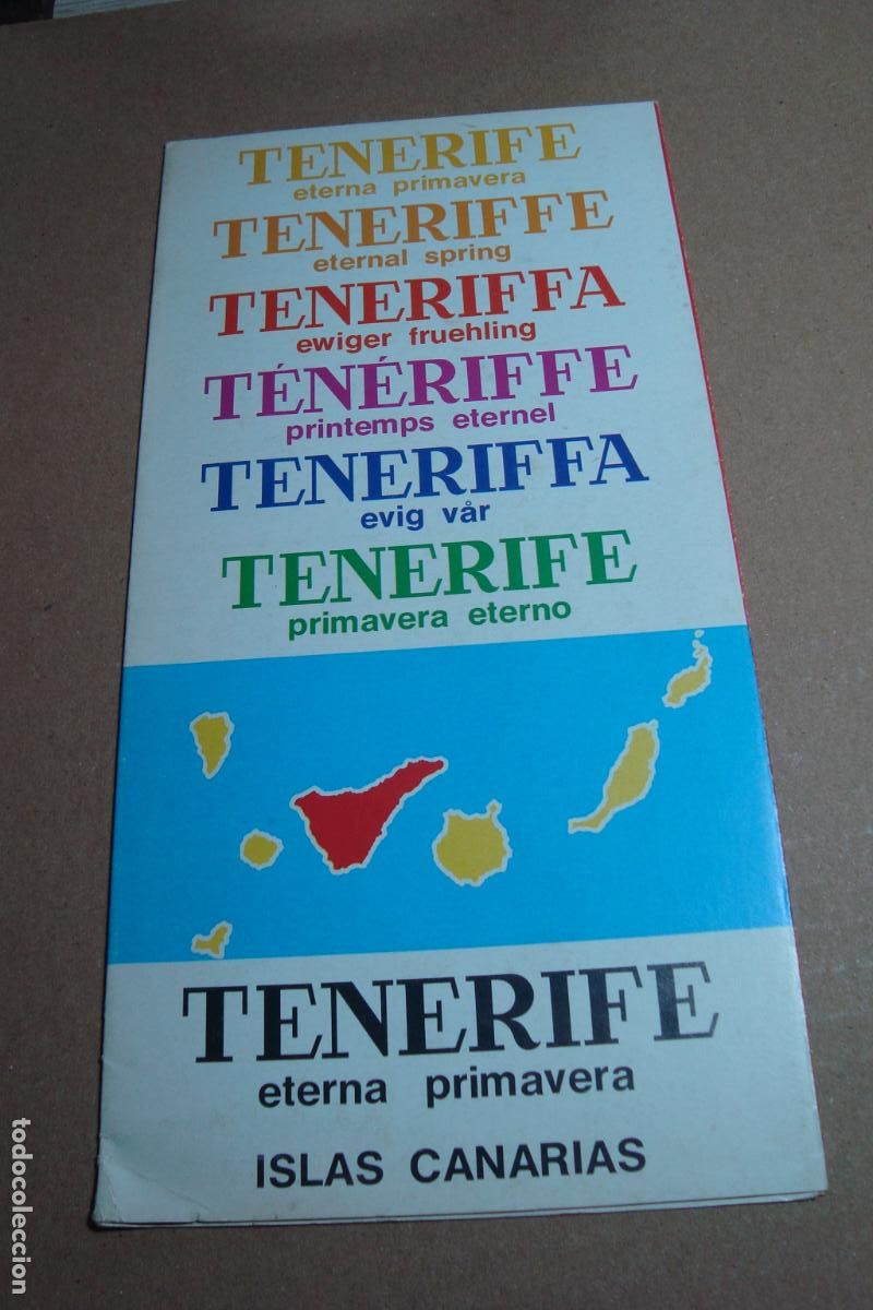 Folletos de turismo: ANTIGUO FOLLETO TURISMO TENERIFE ISLAS CANARIAS ETERNO VERANO 1973