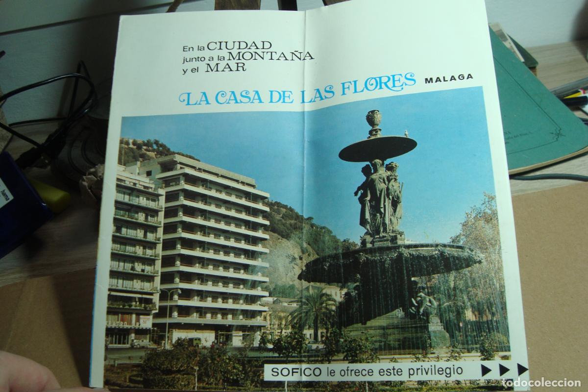 Folletos de turismo: ANTIGUO FOLLETO SOFICO LA CIUDAD DE LAS FLORES. MALAGA 1967