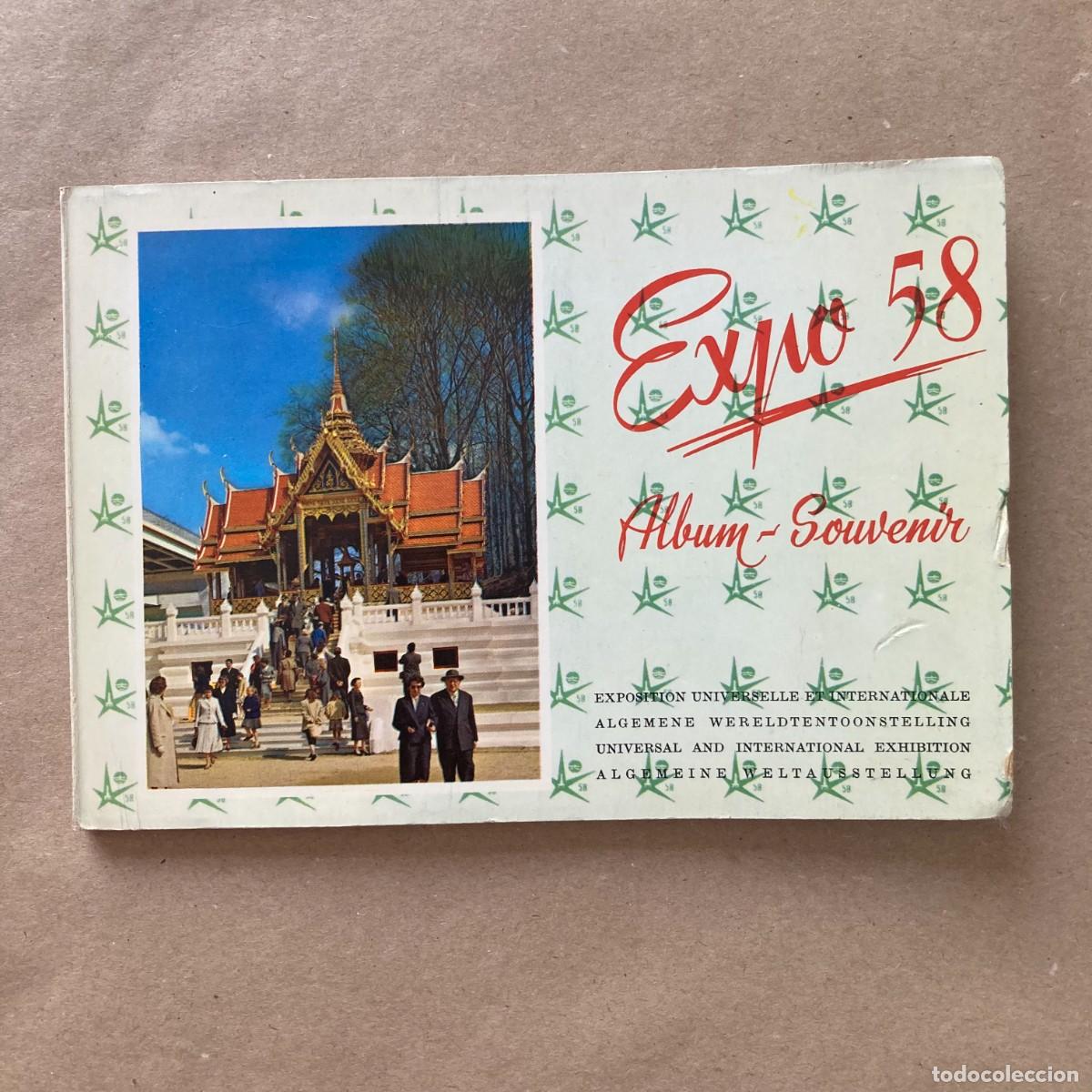Folletos de turismo: EXPO 58 ALBUM SOUVENIR EXPOSICI&Oacute;N UNIVERSAL BRUSELAS 1958 EGICARTEA