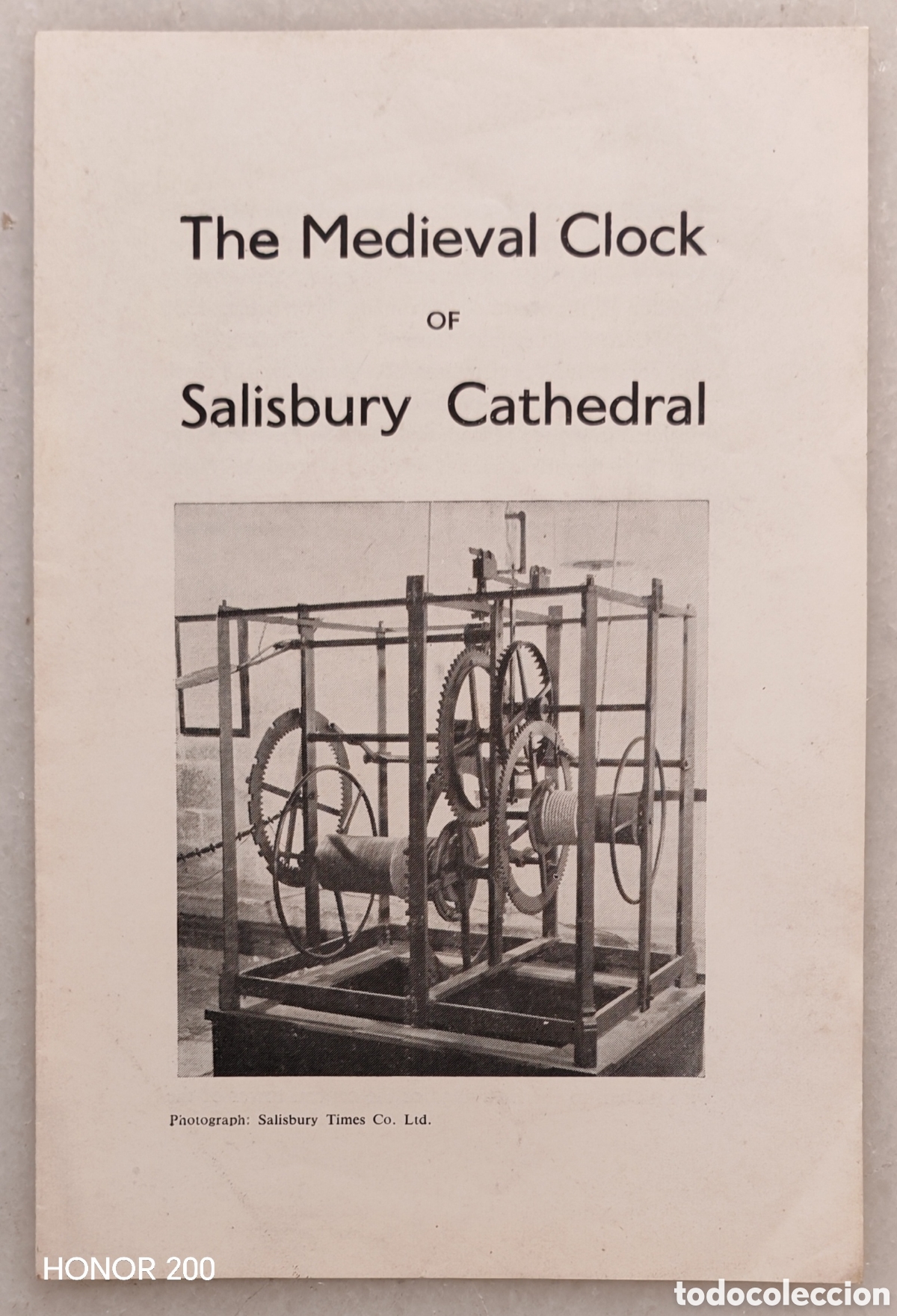 Folletos de turismo: Folleto Tur&iacute;stico - Reloj Medieval de la Catedral de Salisbury