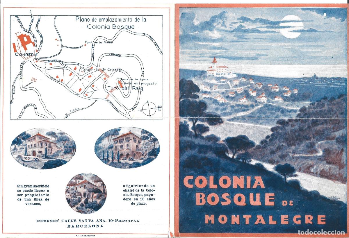 Folletos de turismo: TIANA-SANT FOST DE CAPCENTELLES-COLONIA BOSQUE DE MONTALEGRE-LA CONRERIA-SERRALADA DE MARINA