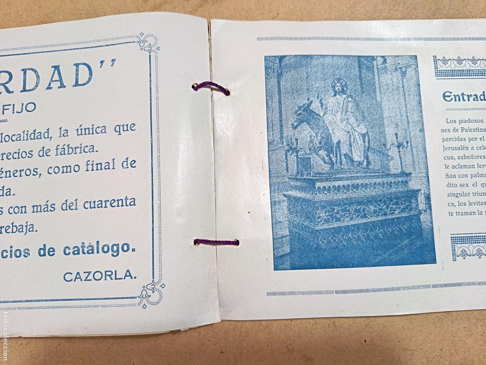 Folletos de turismo: PROGRAMA DE SEMANA SANTA. CAZORLA. 1929. 38 PP. ILUSTRADO. - Foto 5
