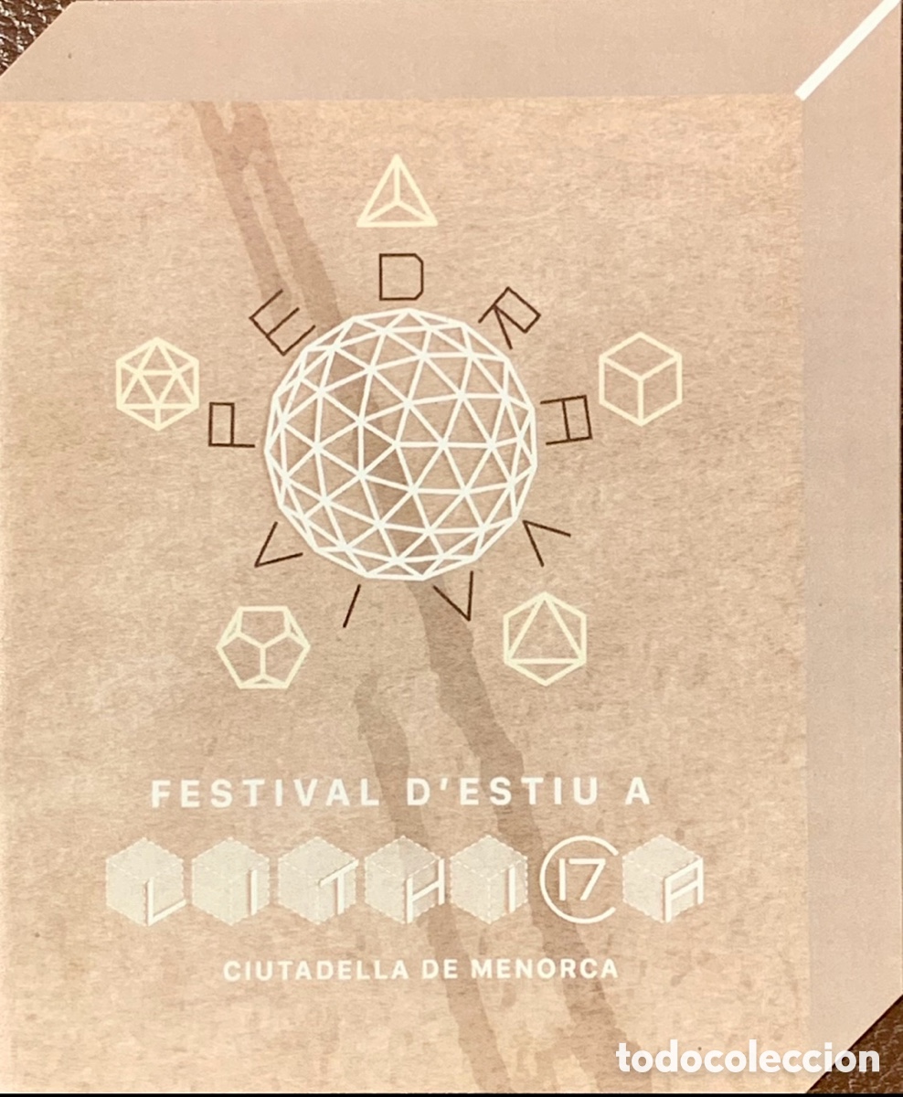 Folletos de turismo: Folleto. Festival d&rsquo;Estiu. &ldquo;Pedra Viva&rdquo;. Lithica. Ciudadella. Menorca. 2017.