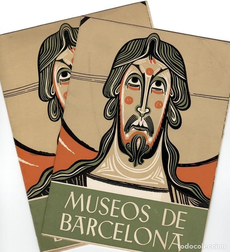 Travel Brochures: 2 Tr&iacute;pticos de los Museos de Barcelona Oficina Municipal de Turismo&hellip; - Uno con errata en impresi&oacute;n