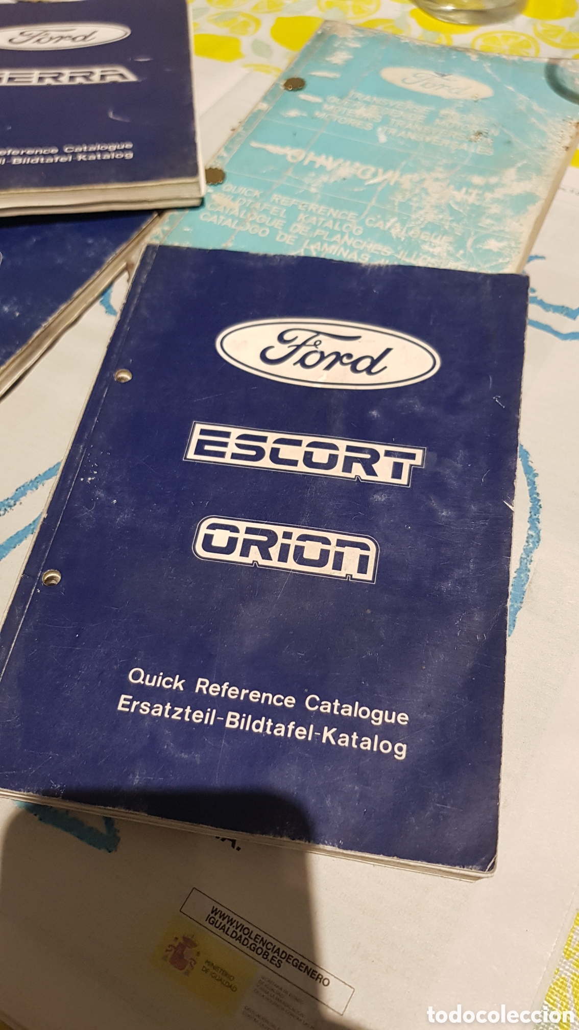 Folletos de turismo: Catalogo Ford Escort Orion