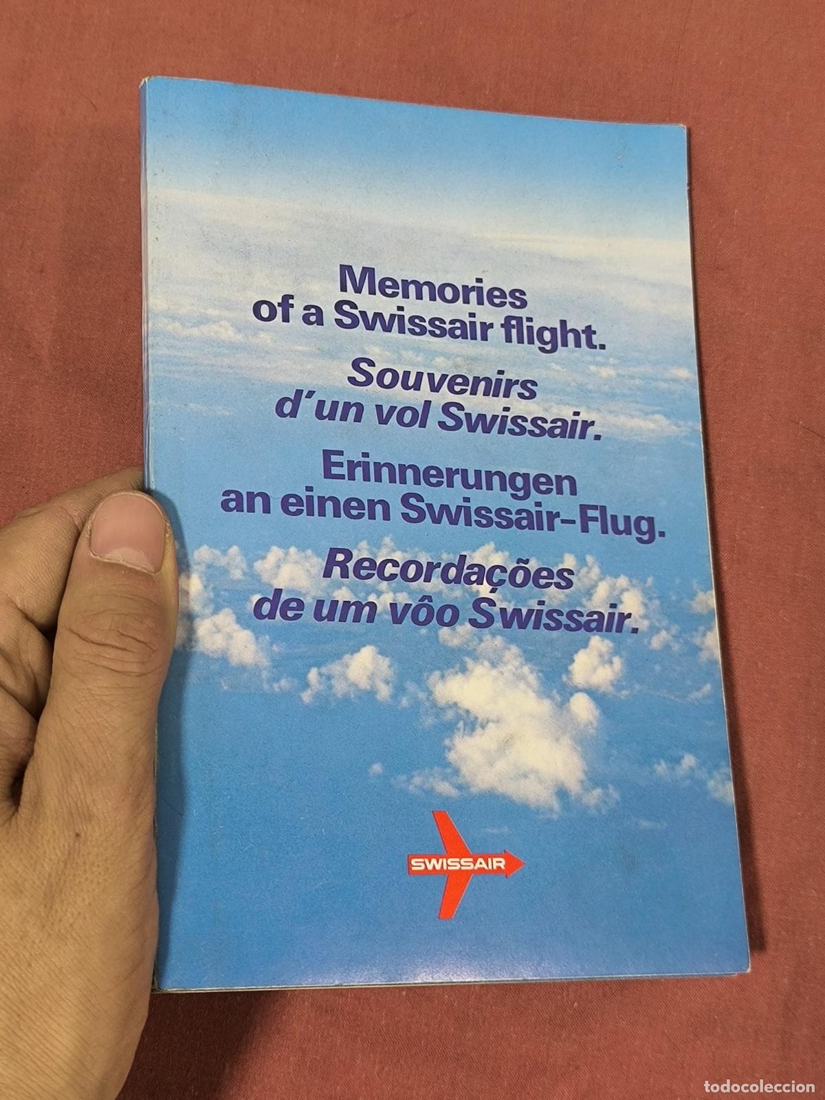 Travel Brochures: Antiguo Folleto Tur&iacute;stico Swissair Memories of a Swissair Flight Coleccionismo de Papel