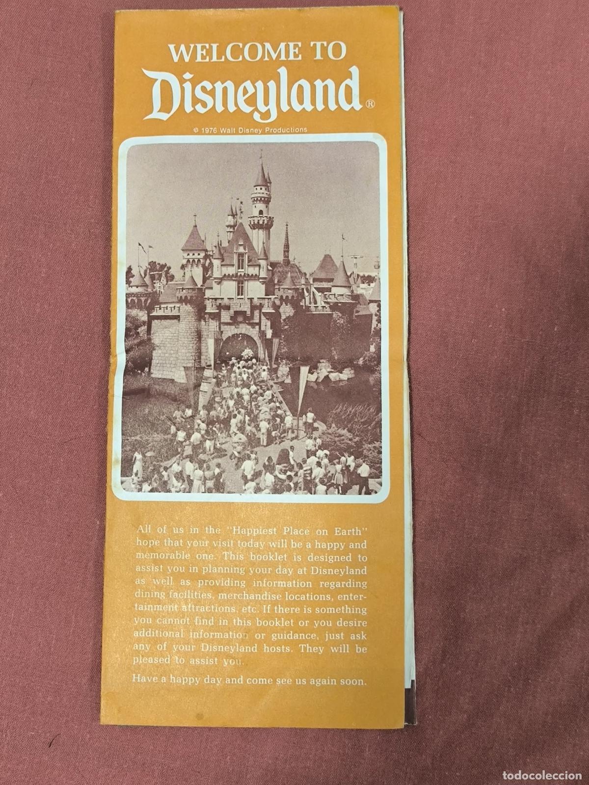 Travel Brochures: Antiguo Folleto Tur&iacute;stico Disneyland Coleccionismo de Papel
