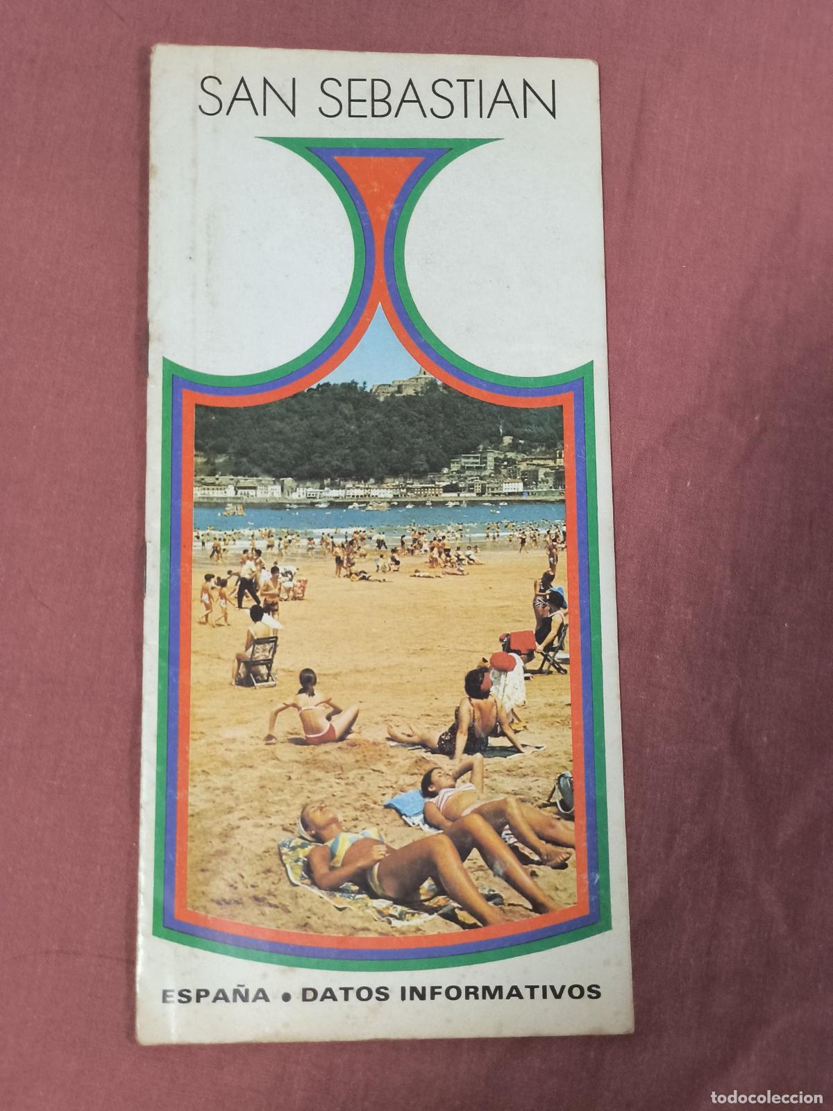 Brochures de tourisme: Antiguo Folleto Tur&iacute;stico San Sebastian Coleccionismo de Papel