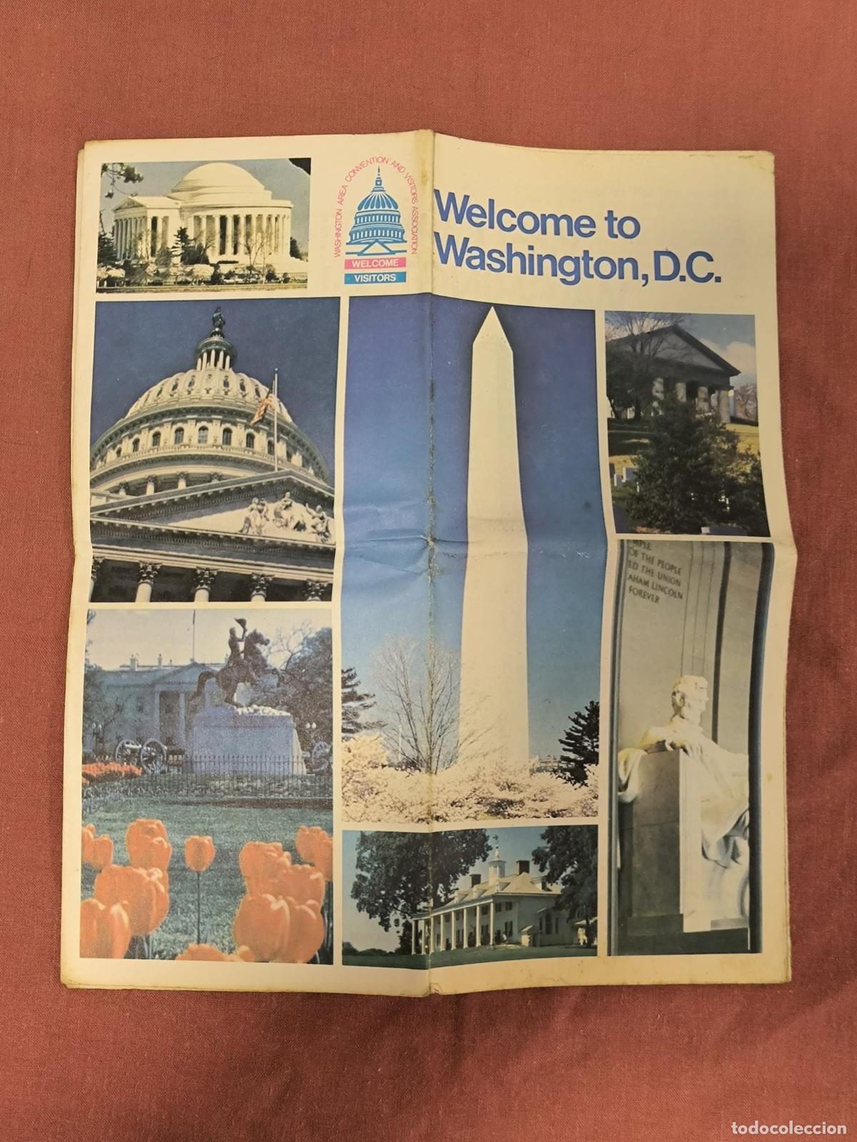 Travel Brochures: Antiguo Folleto Tur&iacute;stico Welcome To Washington DC Coleccionismo de Papel