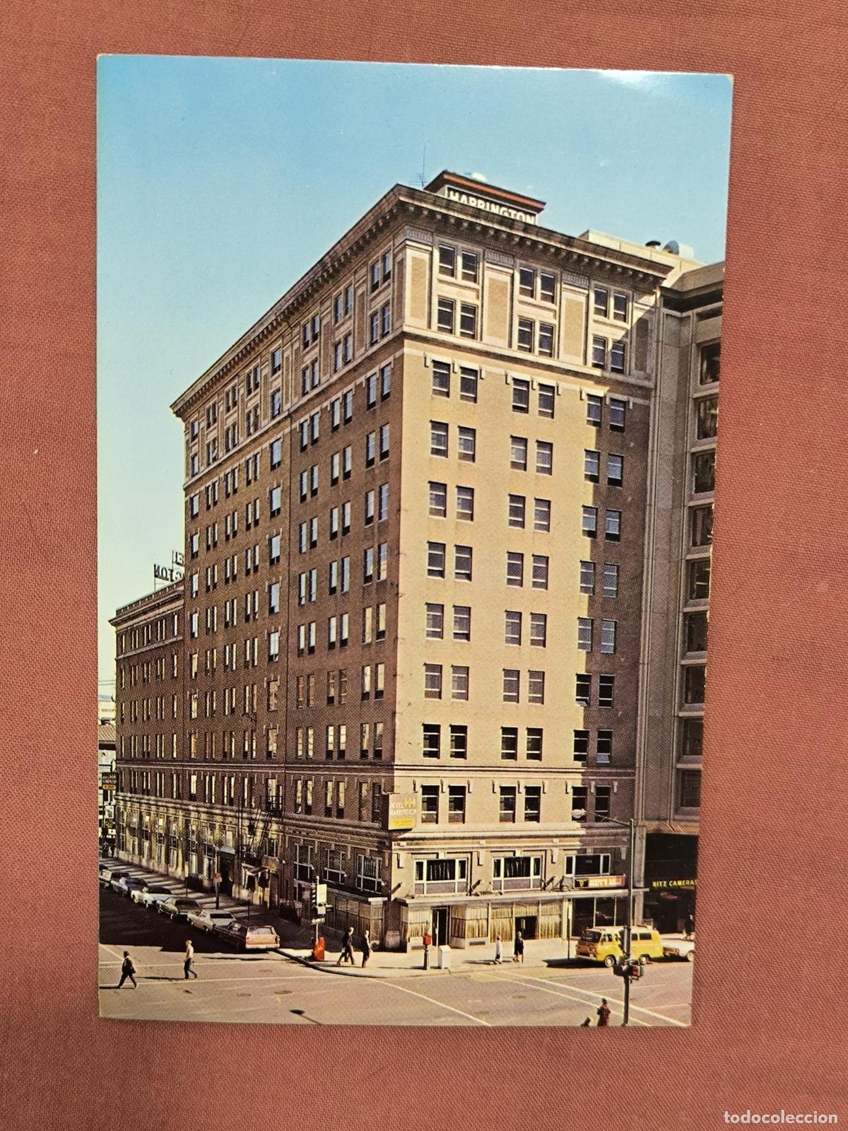 Travel Brochures: Postal Antigua Harrington Hotel Washington Coleccionismo
